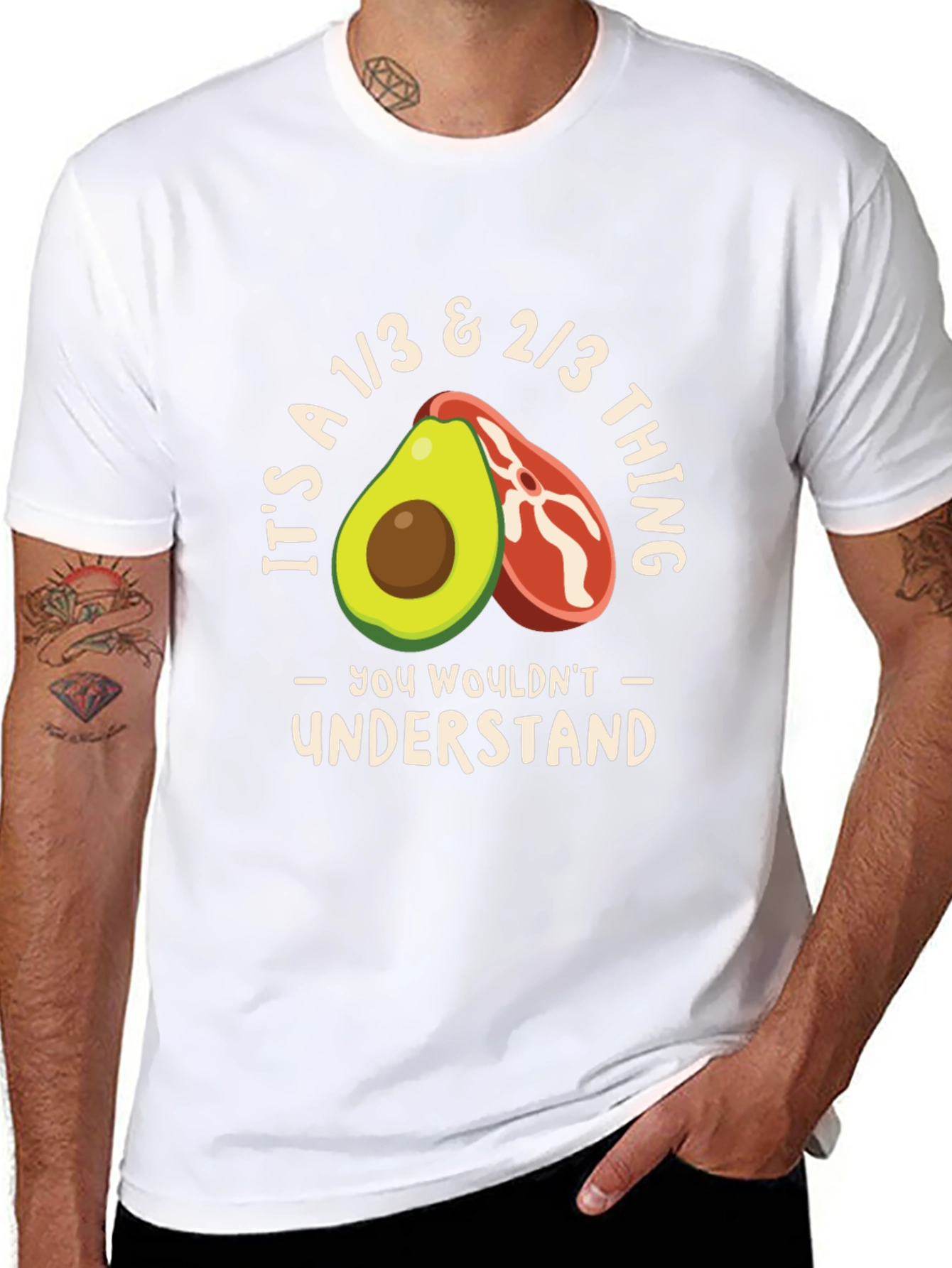 Avocado & Steak T-Shirt - You Wouldnt Understand