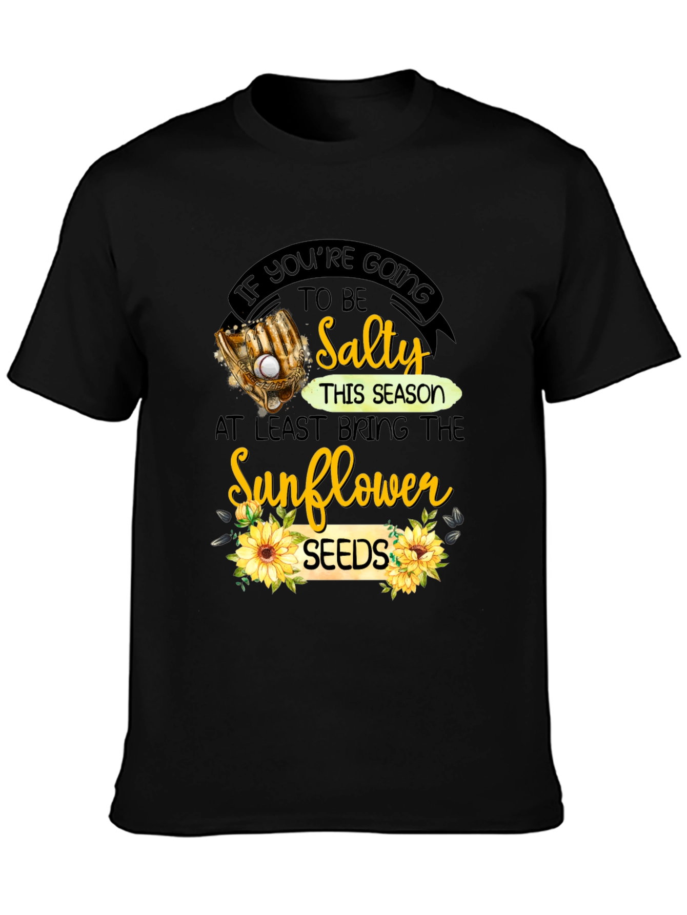 Salty Sunflower Seeds Graphic T-Shirt
