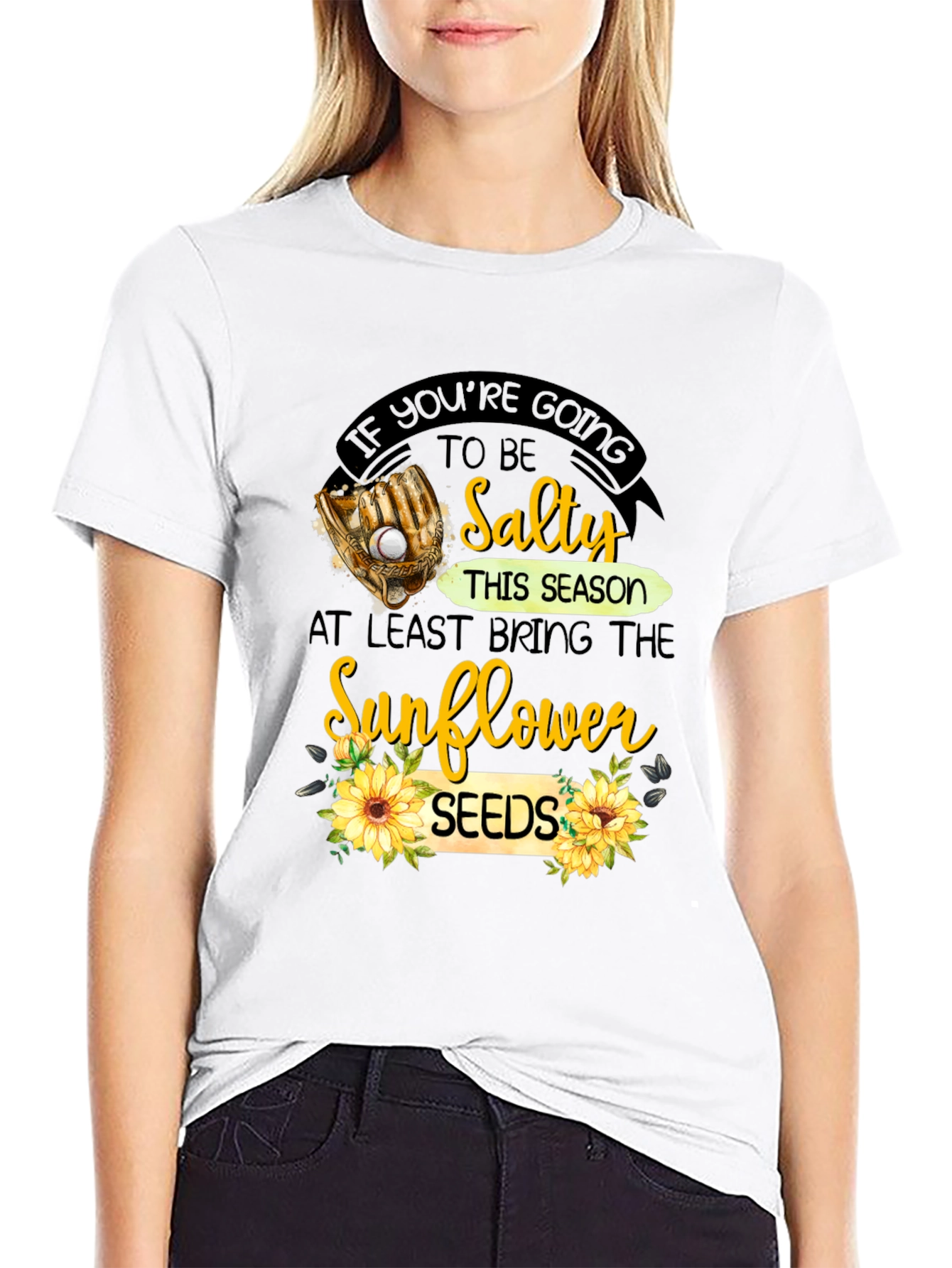 Salty Sunflower Seeds Graphic T-Shirt