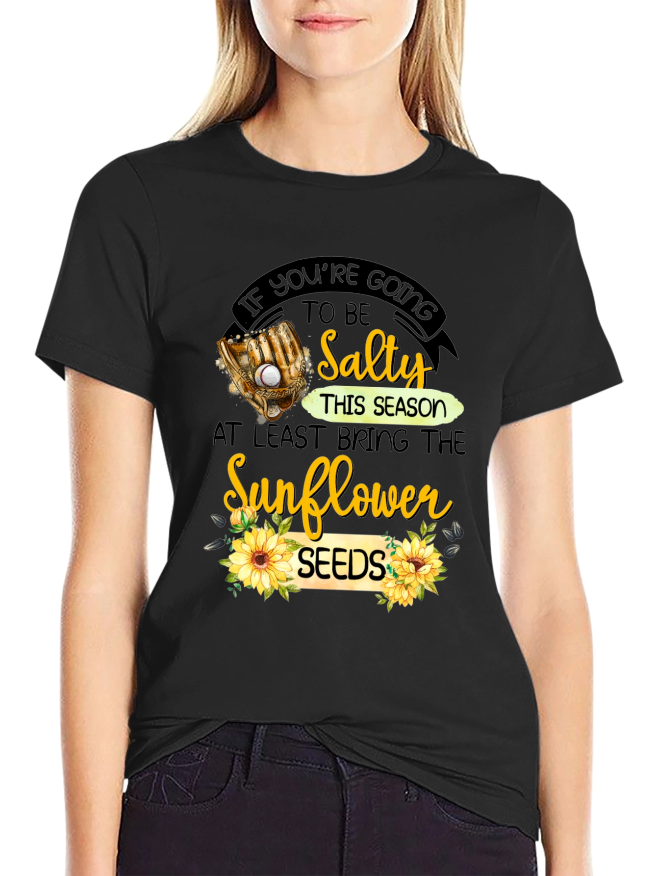 Salty Sunflower Seeds Graphic T-Shirt