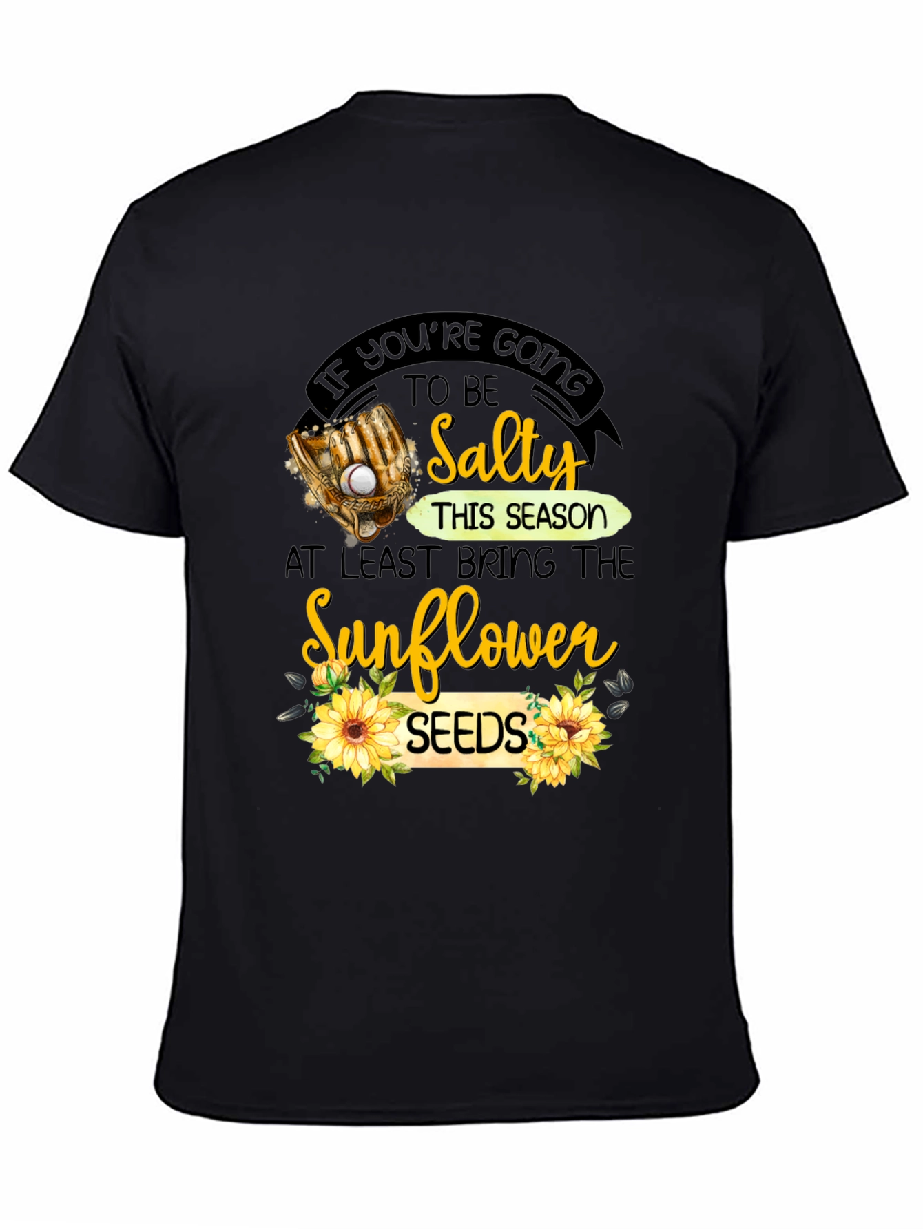Salty Sunflower Seeds Graphic T-Shirt