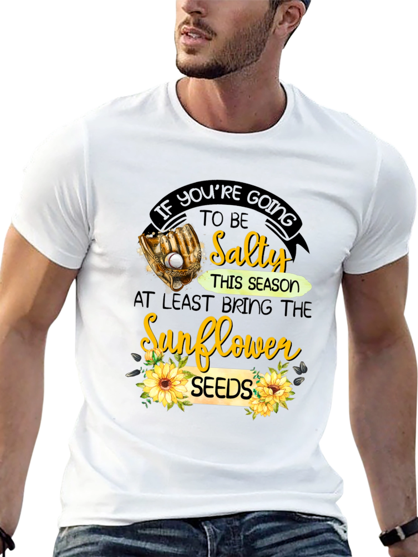 Salty Sunflower Seeds Graphic T-Shirt