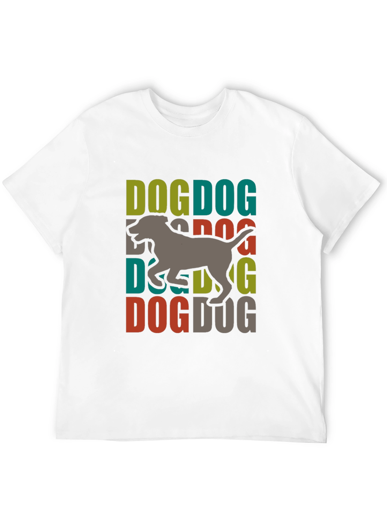 Dog Graphic Print Tee - Trendy Dog Lover T-Shirt