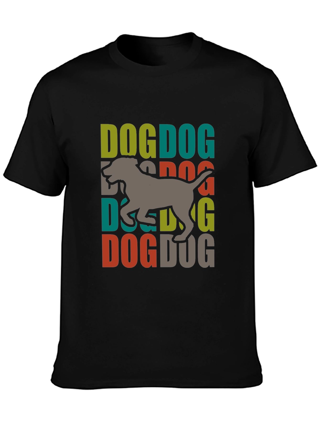Dog Graphic Print Tee - Trendy Dog Lover T-Shirt