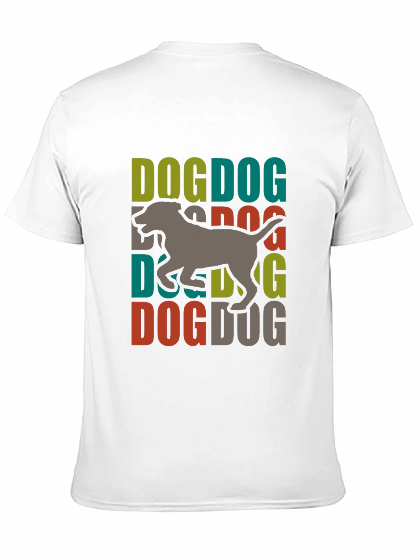 Dog Graphic Print Tee - Trendy Dog Lover T-Shirt