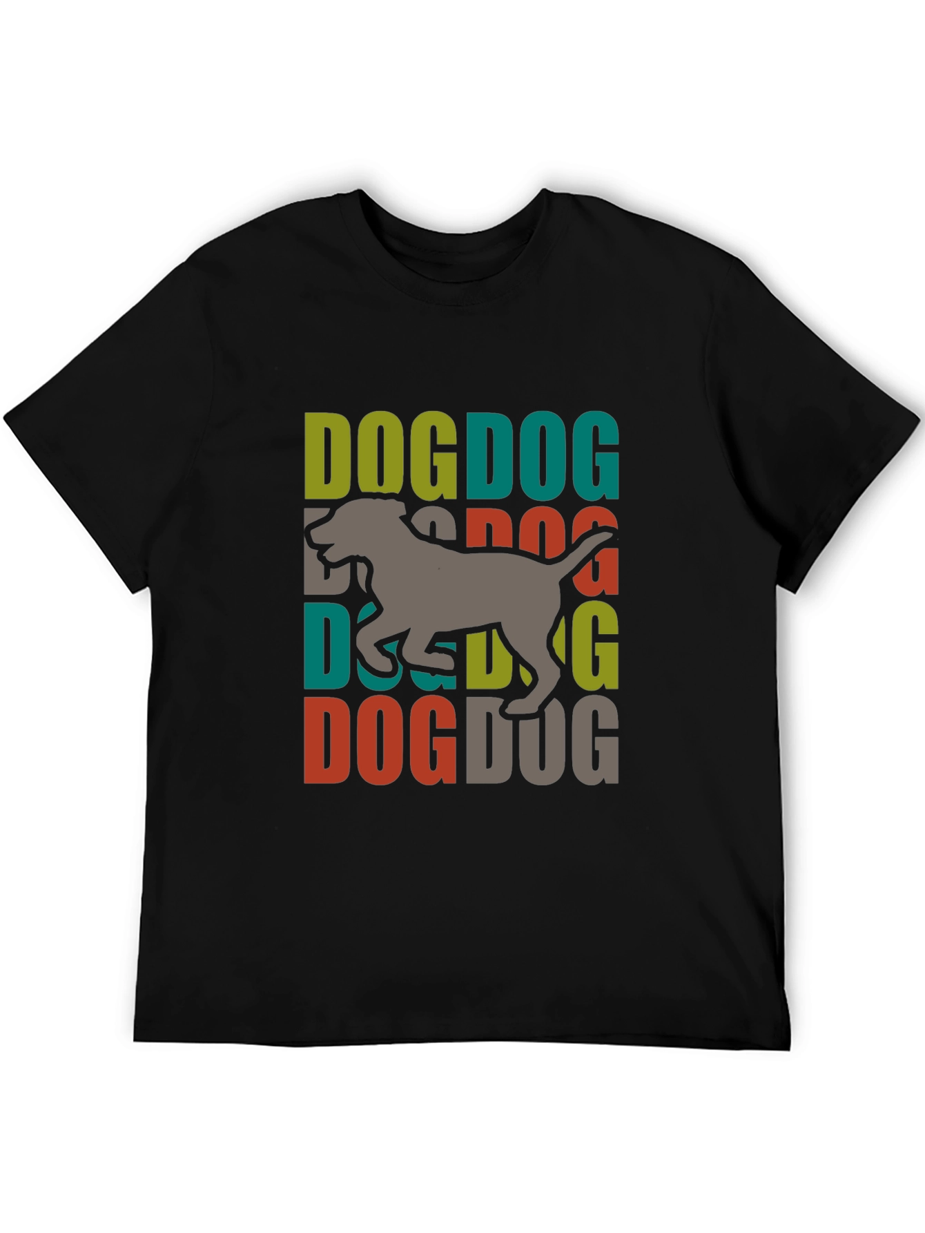 Dog Graphic Print Tee - Trendy Dog Lover T-Shirt