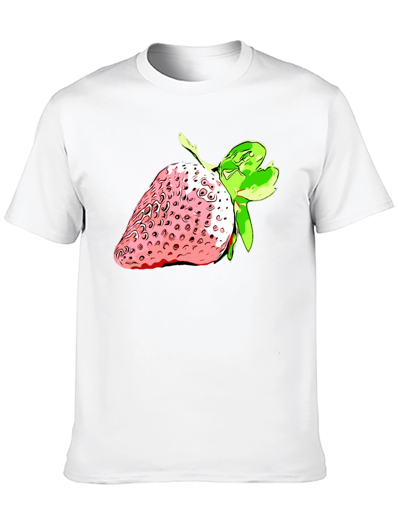 Strawberry Graphic Black T-Shirt - Fresh Style