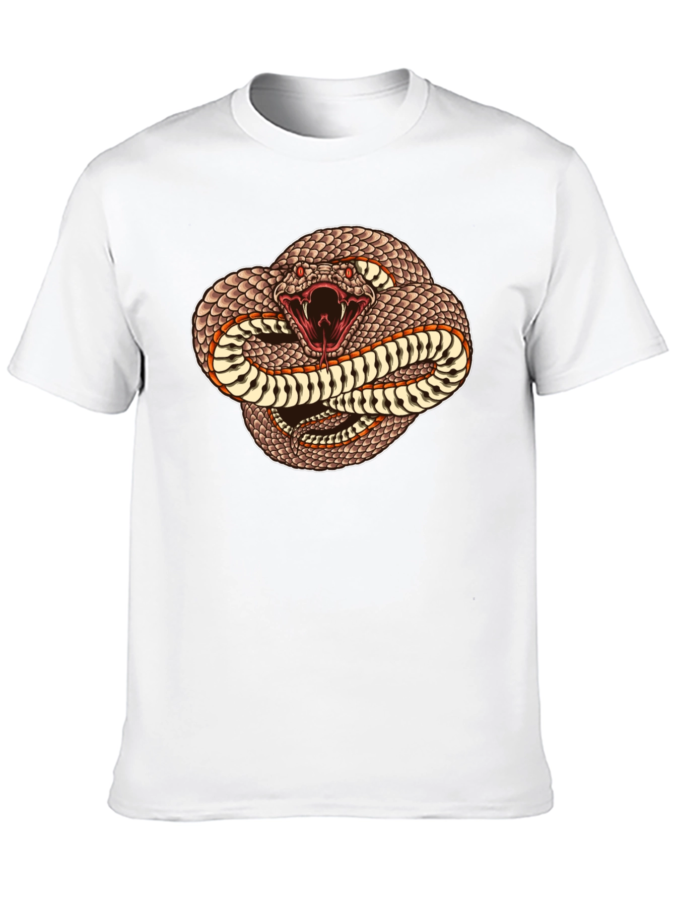 Snake Graphic T-Shirt - Black