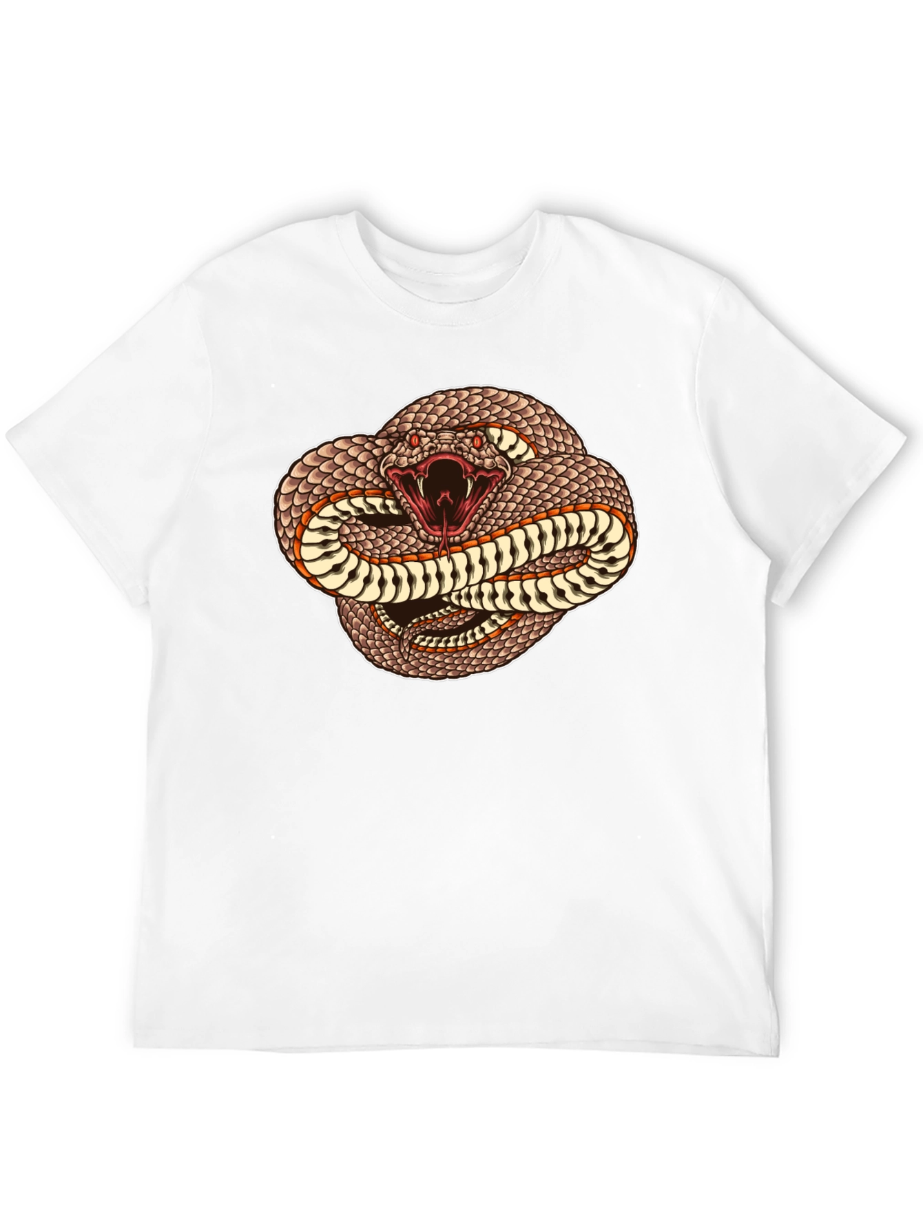 Snake Graphic T-Shirt - Black