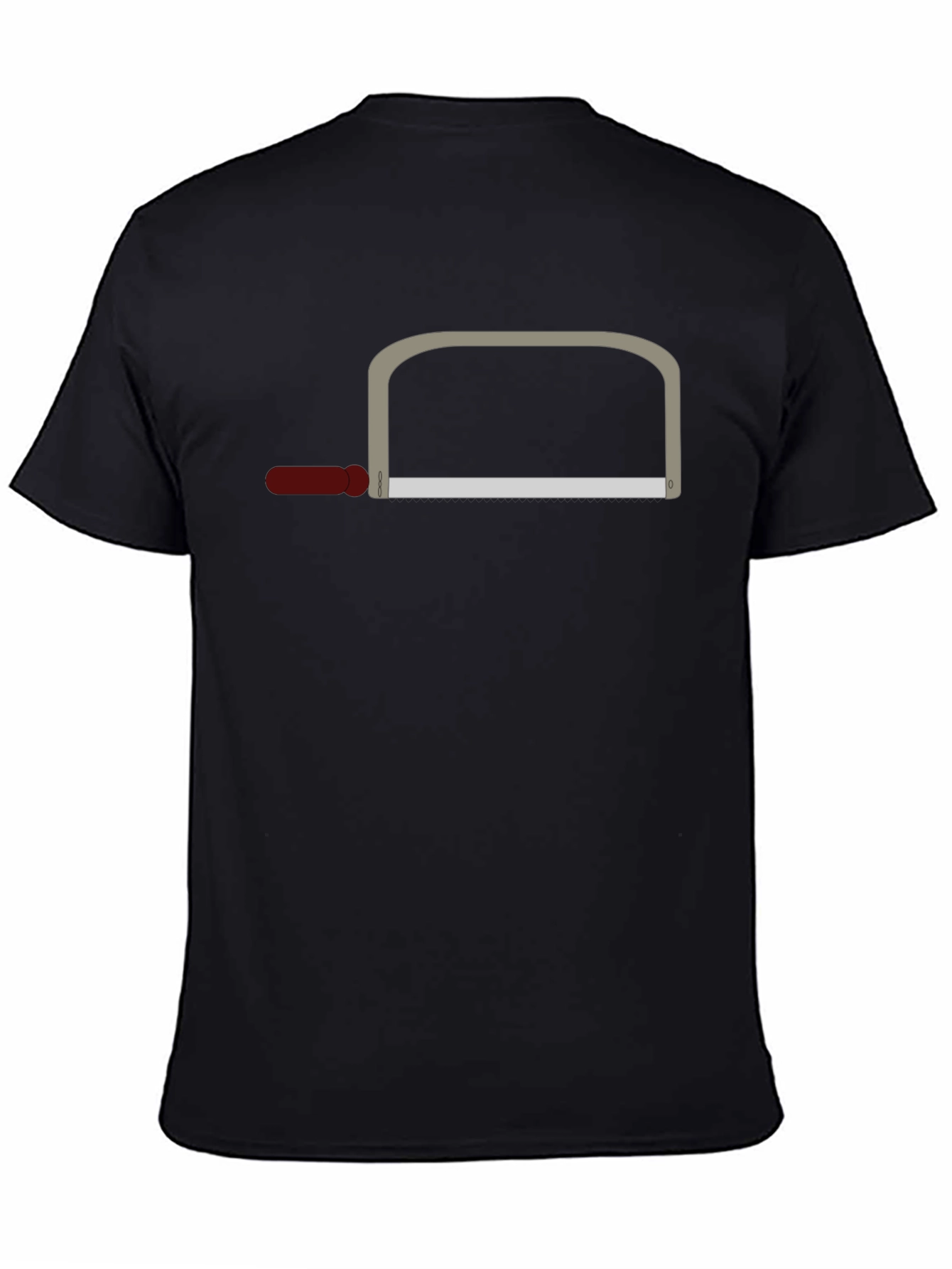 Funny Graphic Tee - Saw Design T-Shirt