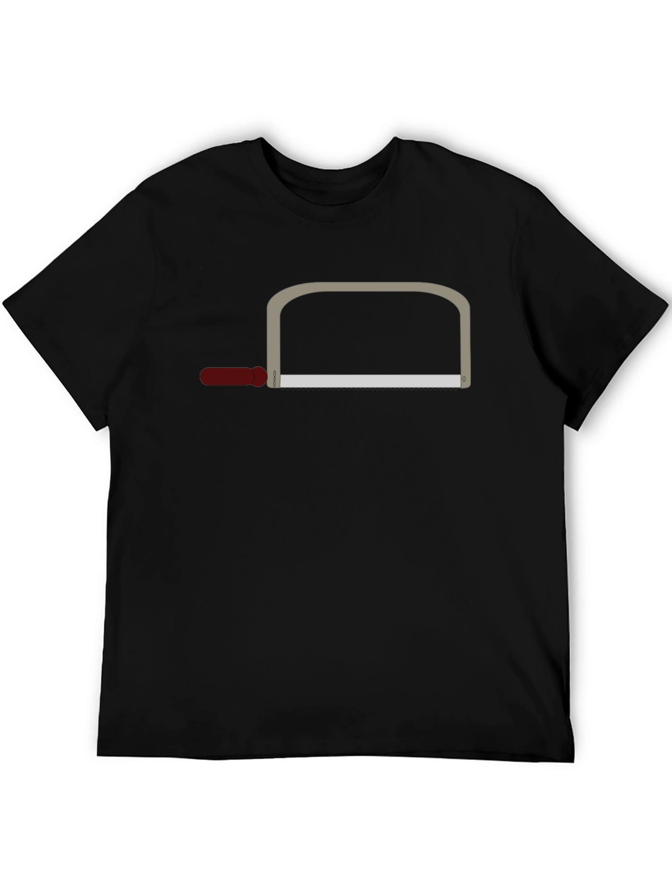 Funny Graphic Tee - Saw Design T-Shirt