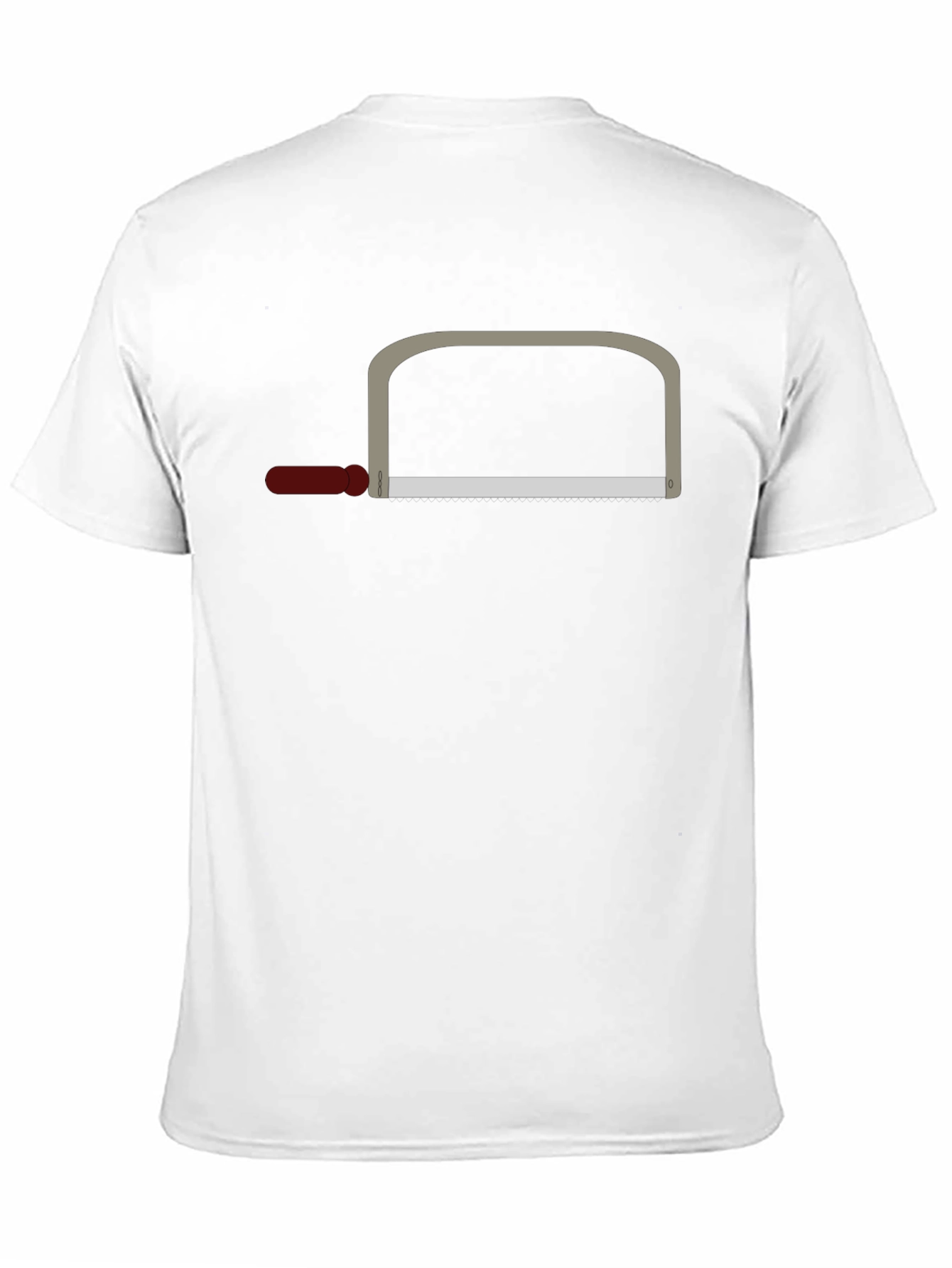 Funny Graphic Tee - Saw Design T-Shirt