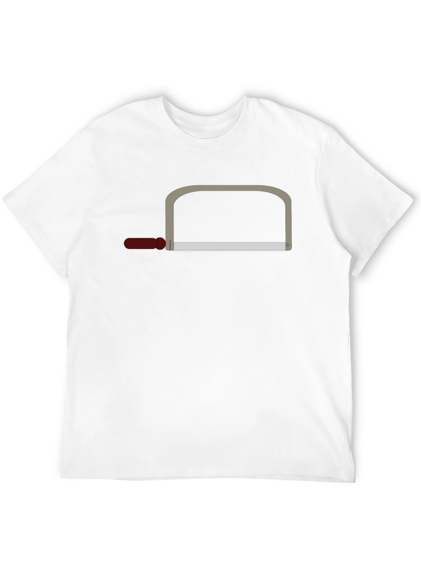 Funny Graphic Tee - Saw Design T-Shirt