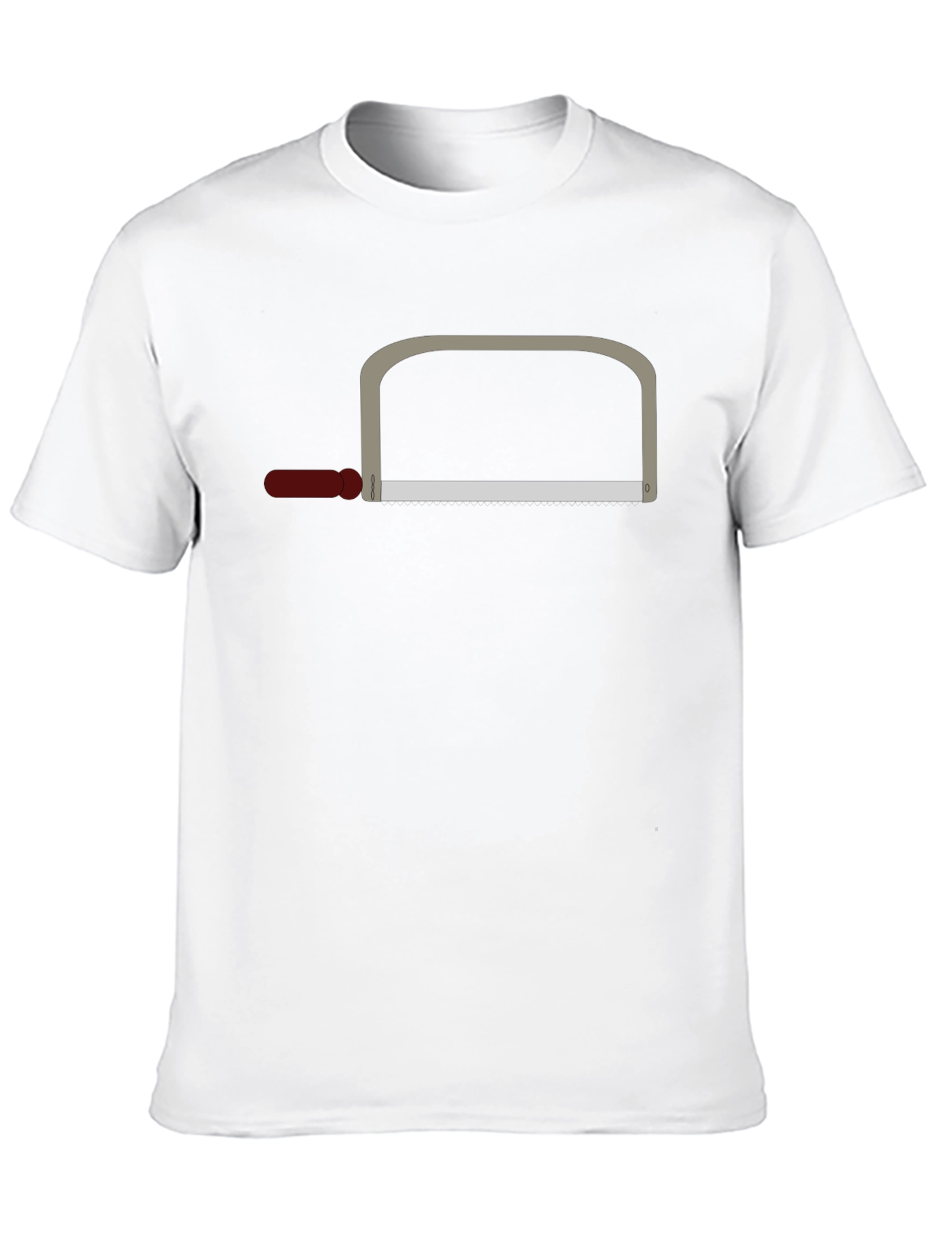 Funny Graphic Tee - Saw Design T-Shirt