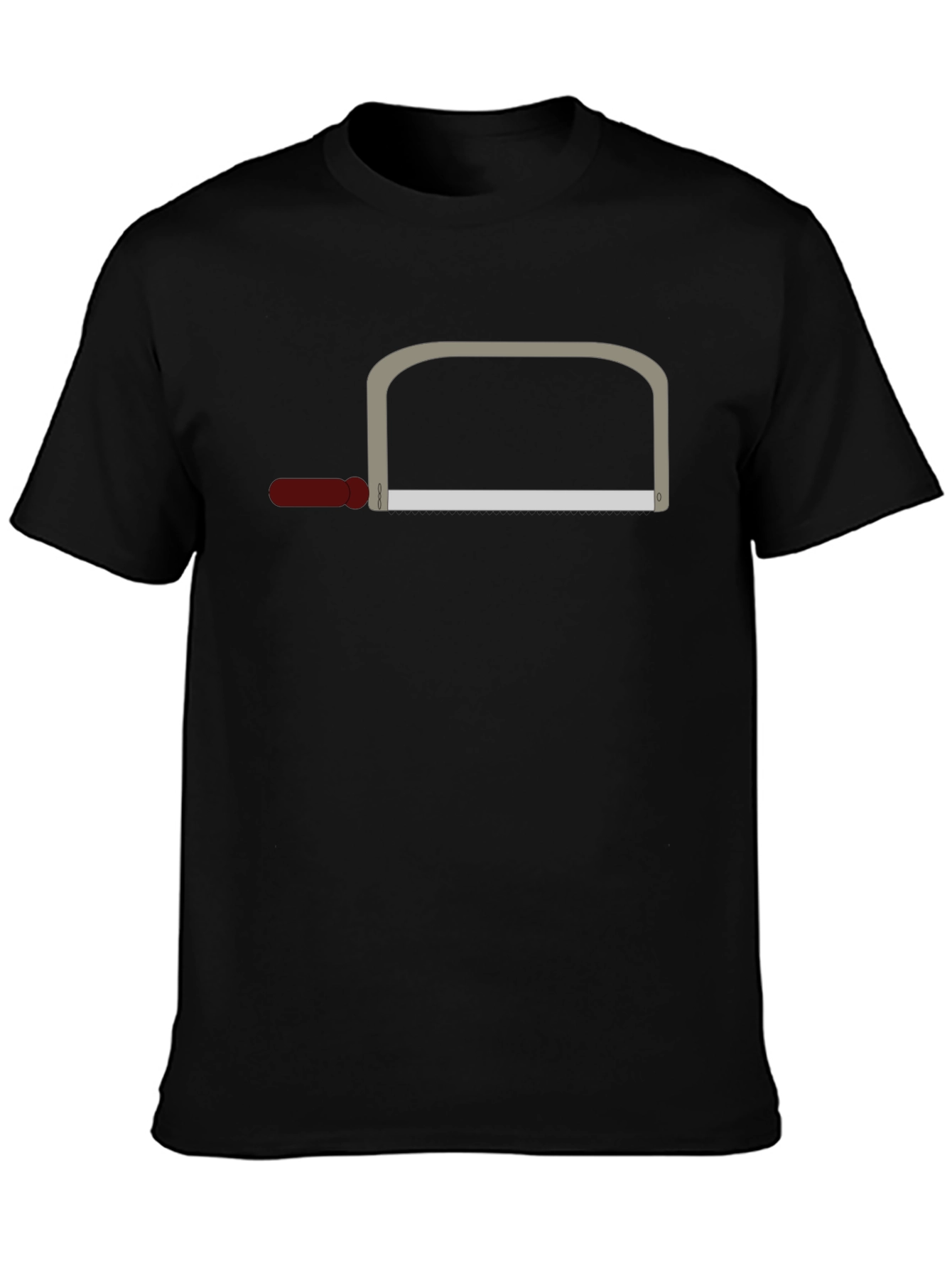 Funny Graphic Tee - Saw Design T-Shirt