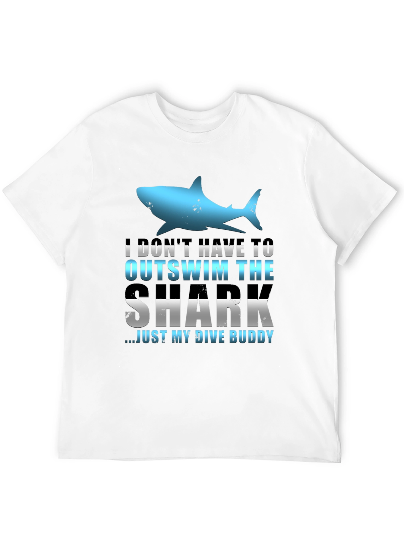 Funny Dive Buddy Shark Graphic Tee