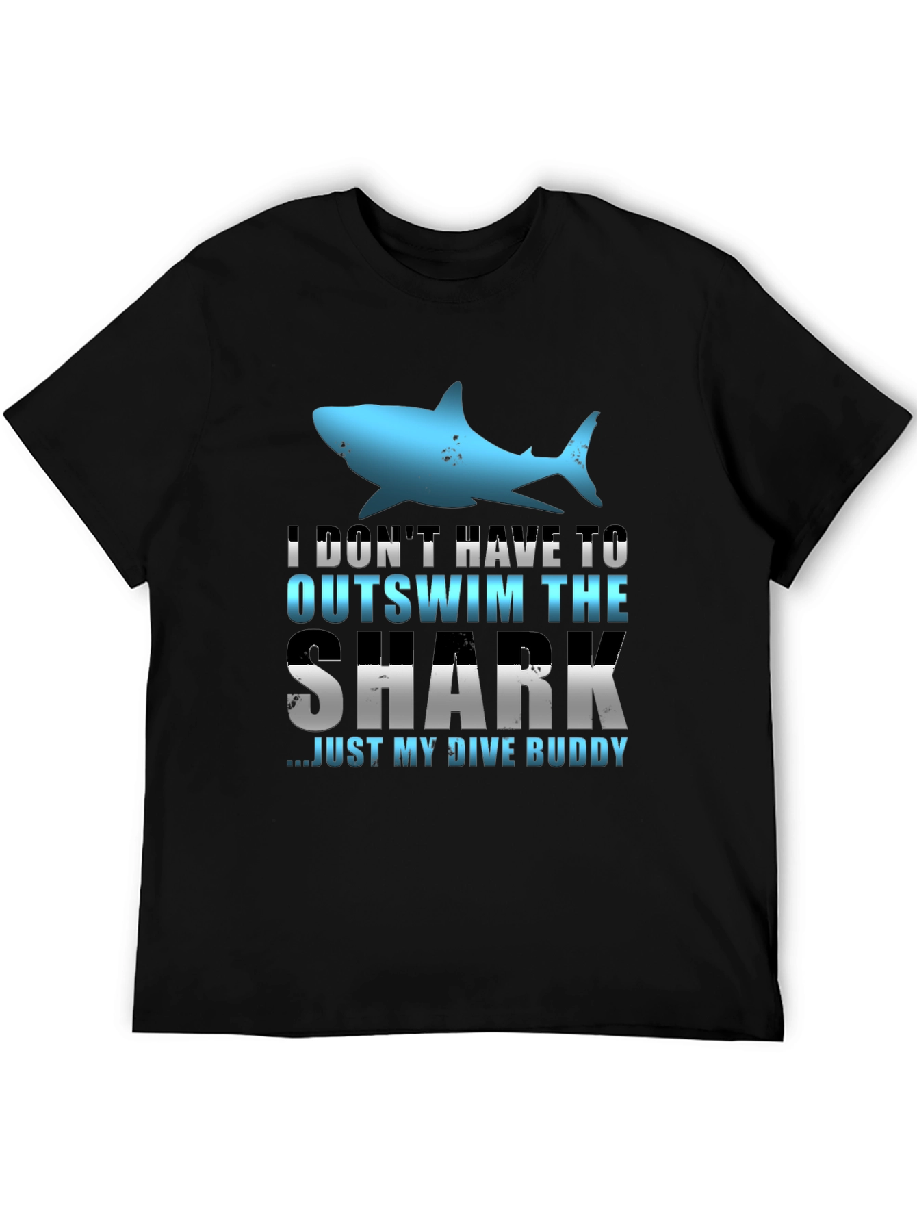 Funny Dive Buddy Shark Graphic Tee