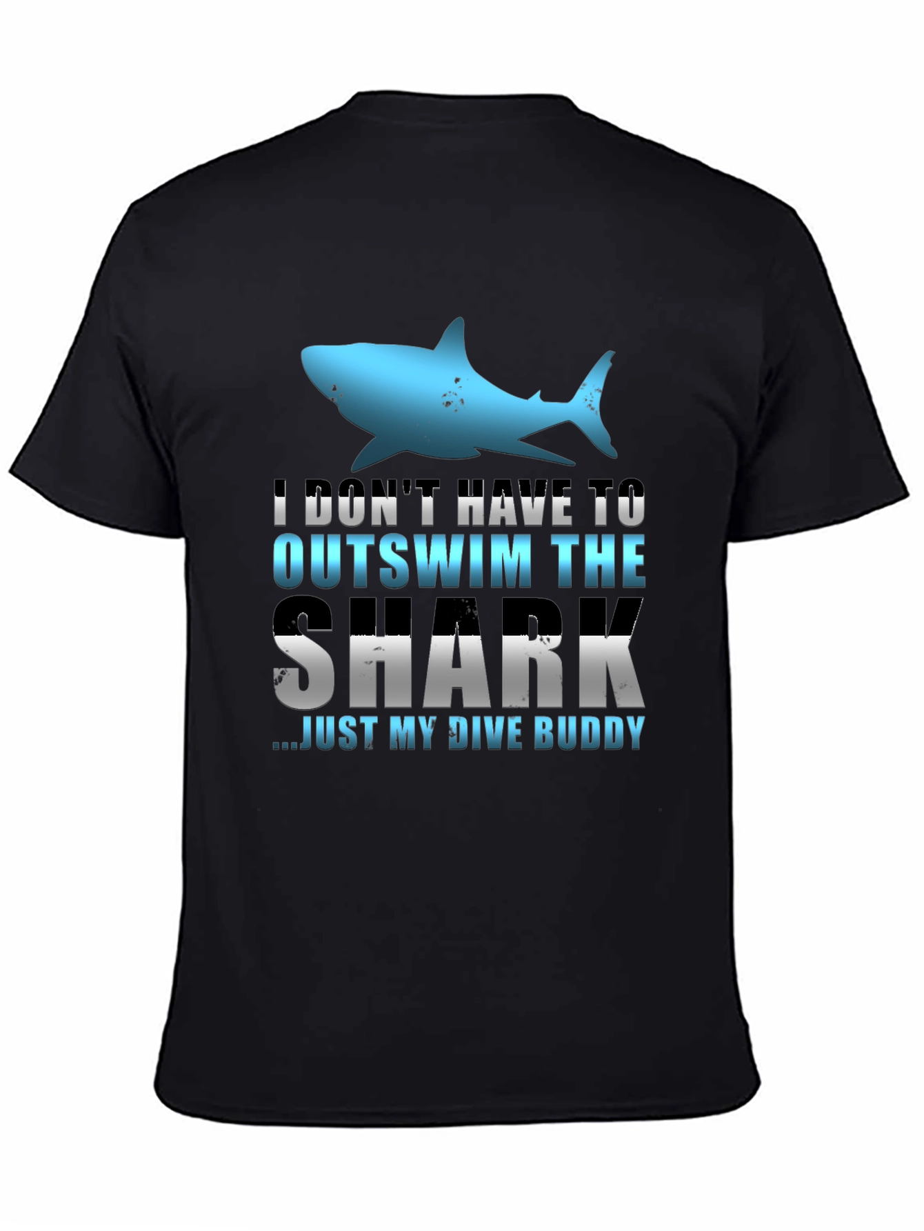 Funny Dive Buddy Shark Graphic Tee