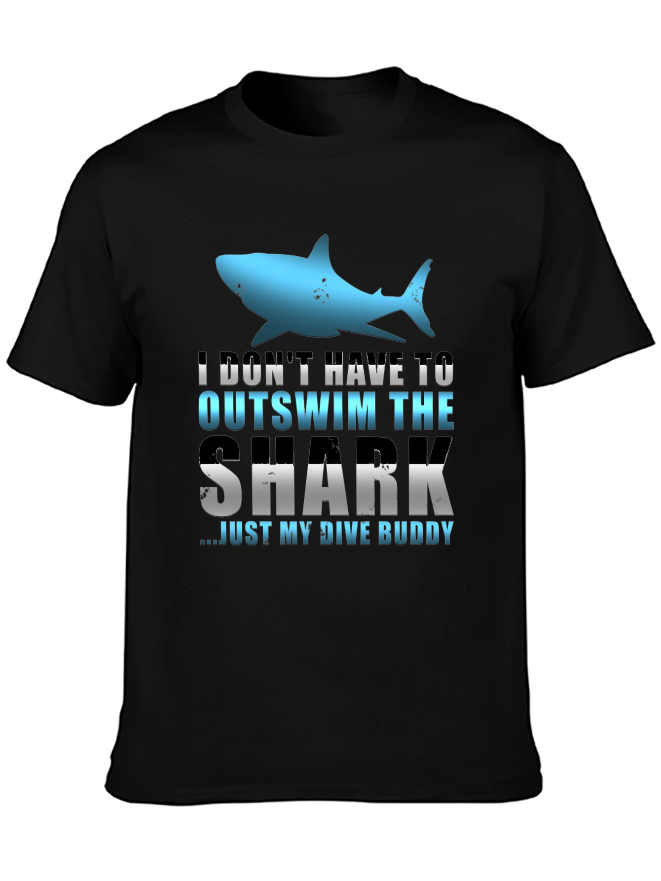 Funny Dive Buddy Shark Graphic Tee