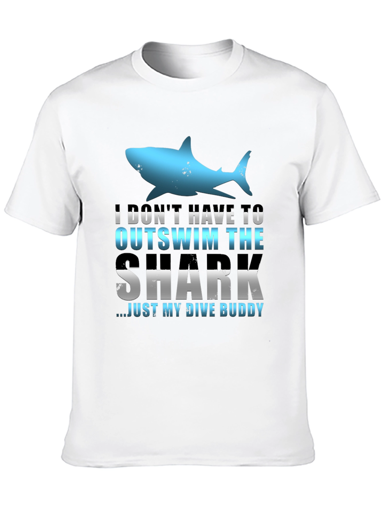 Funny Dive Buddy Shark Graphic Tee