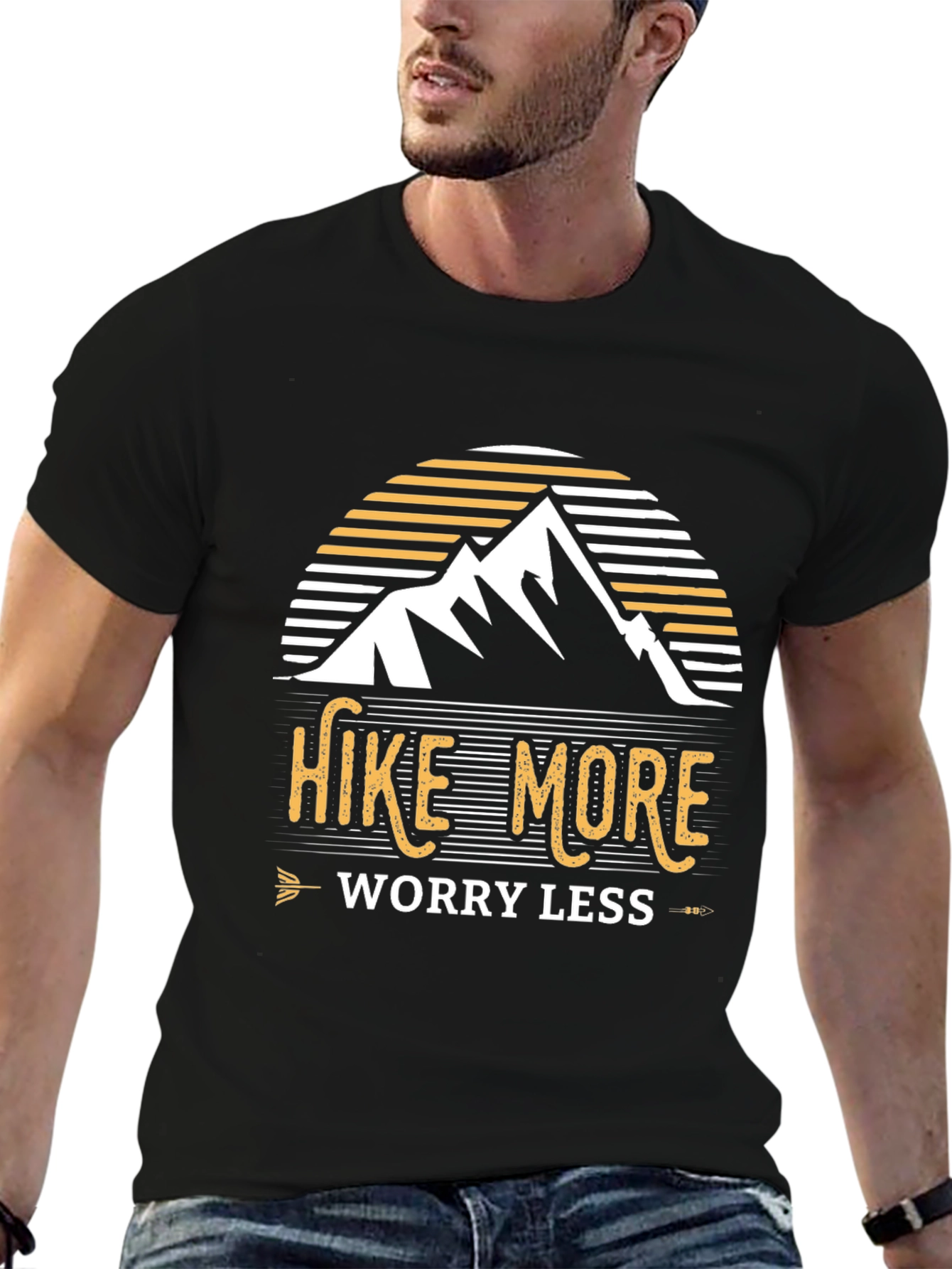 Hike More Worry Less Graphic T-Shirt