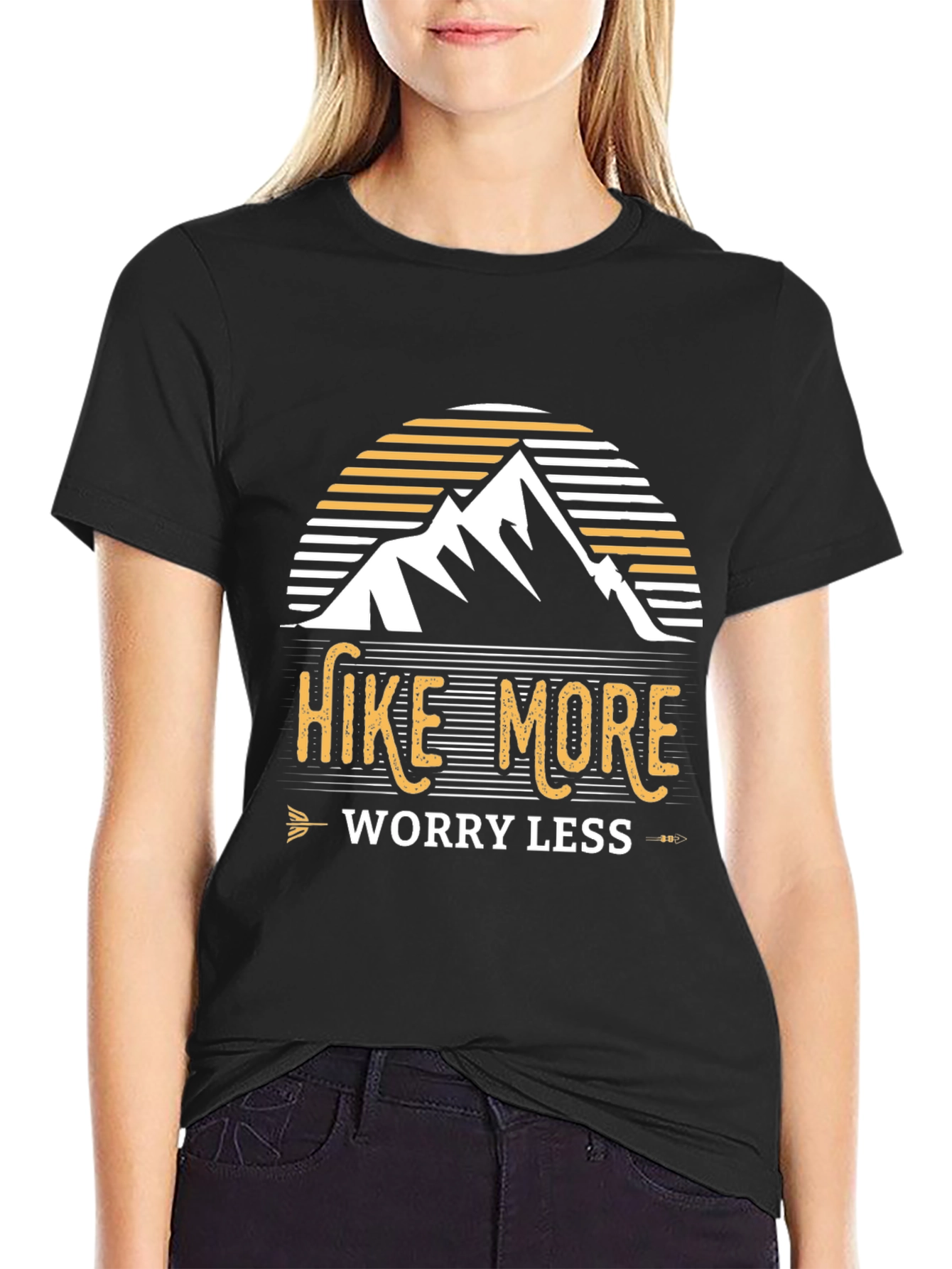 Hike More Worry Less Graphic T-Shirt