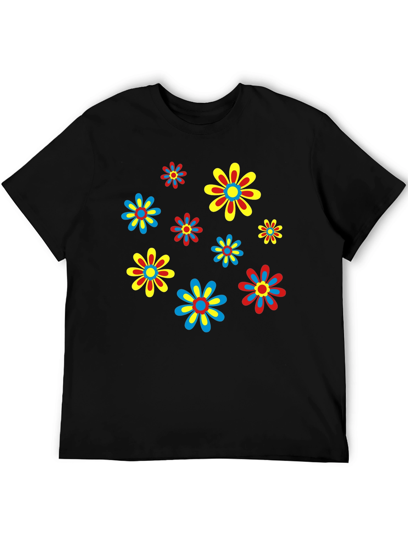 Retro Flower Power T-Shirt - Funky Floral Design
