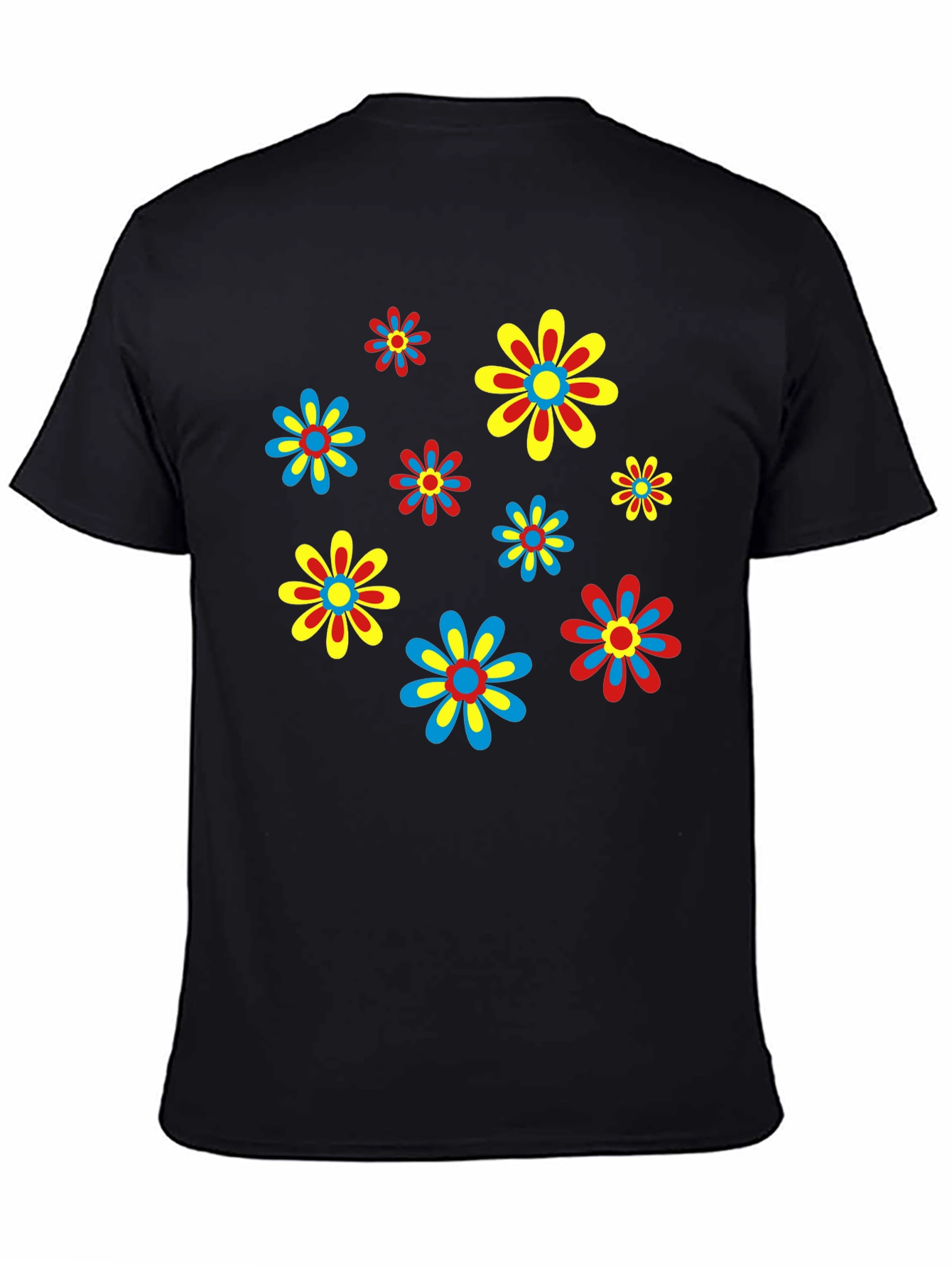 Retro Flower Power T-Shirt - Funky Floral Design