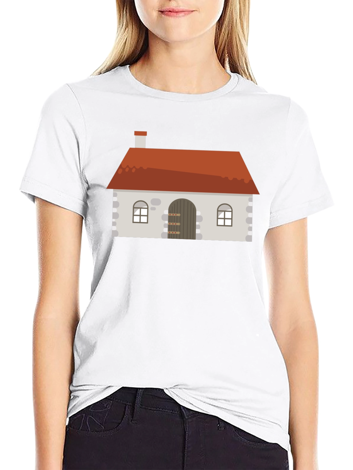 House Graphic Black T-Shirt