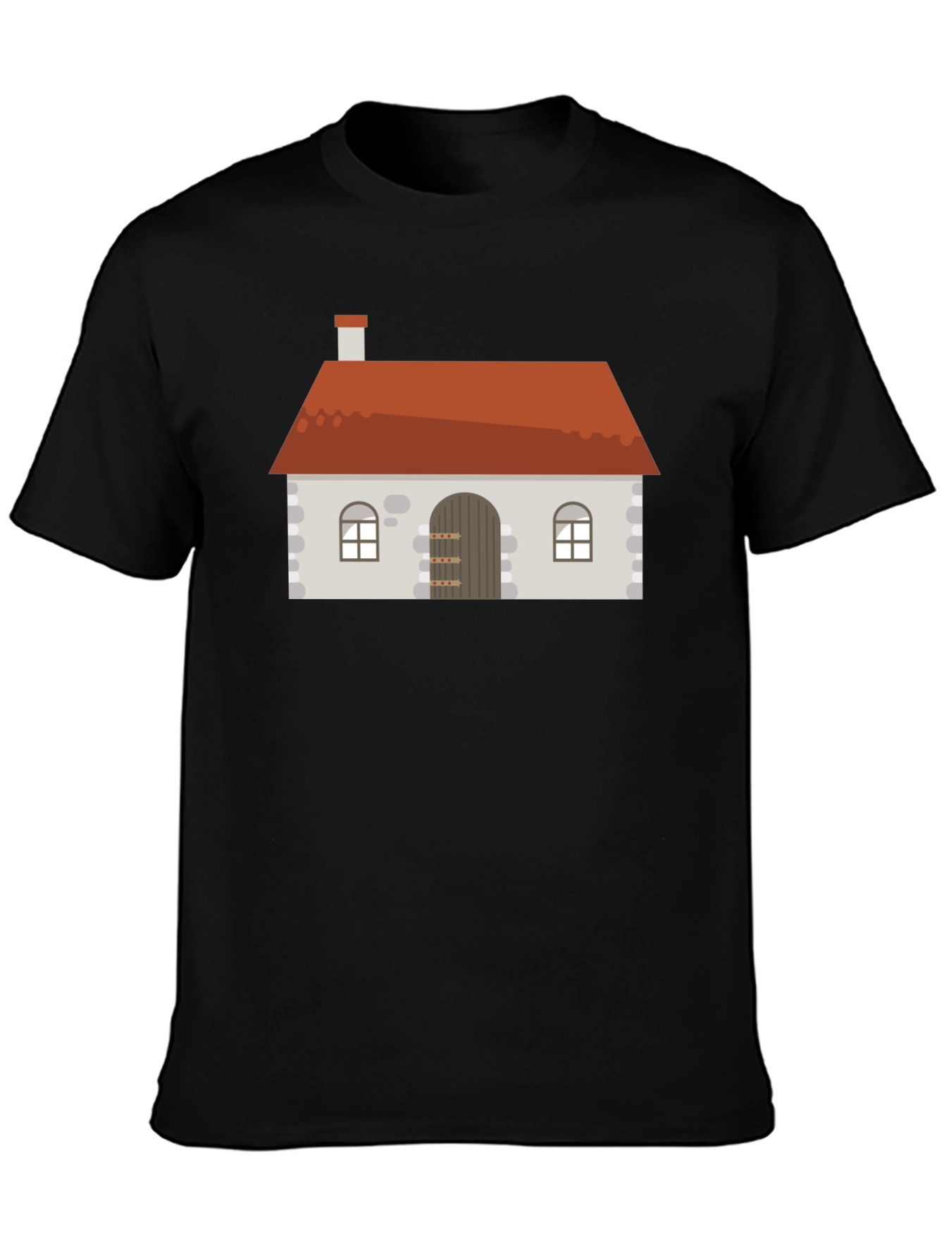 House Graphic Black T-Shirt