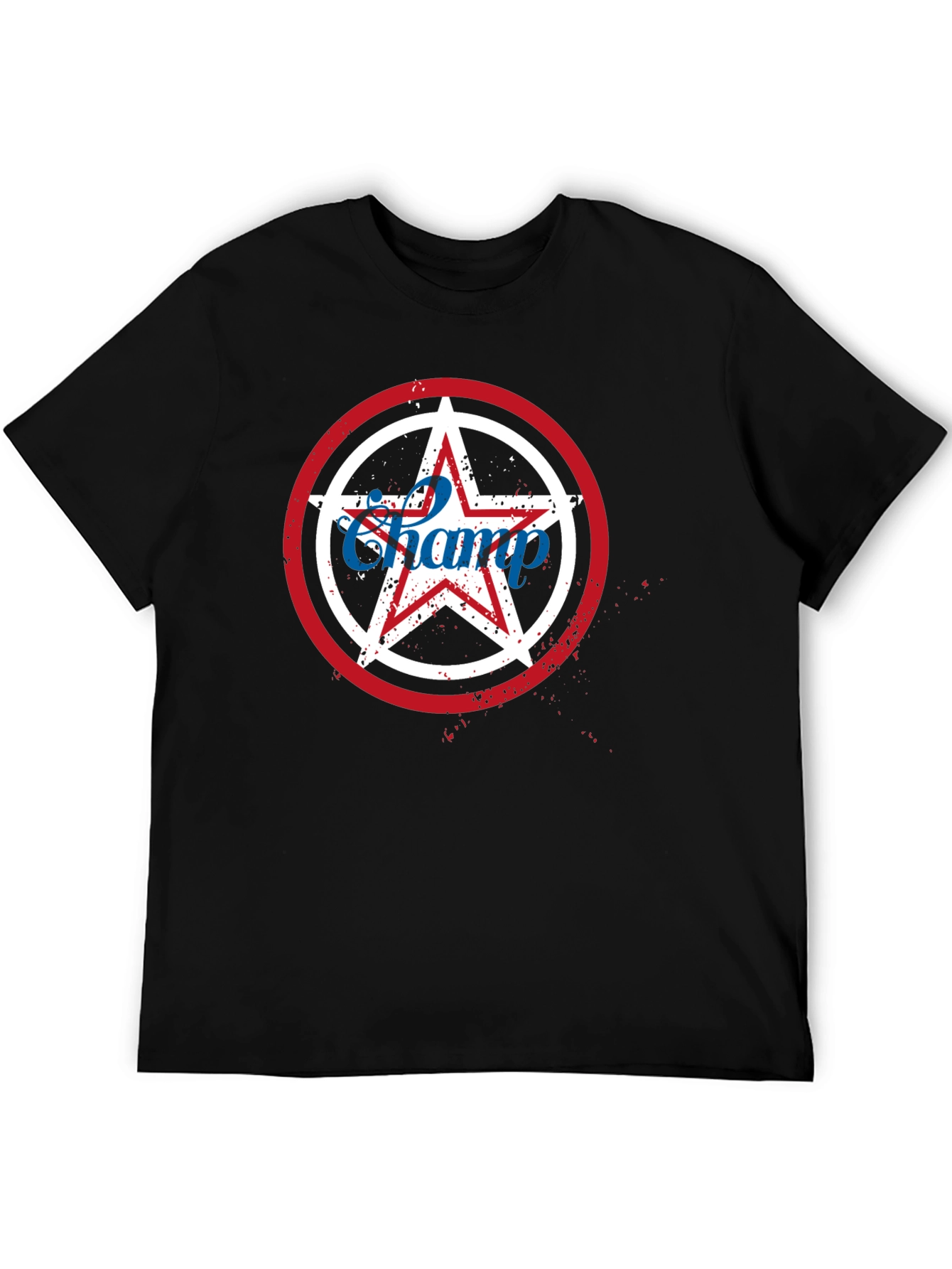 Champ Star Graphic T-Shirt - Patriotic USA Design