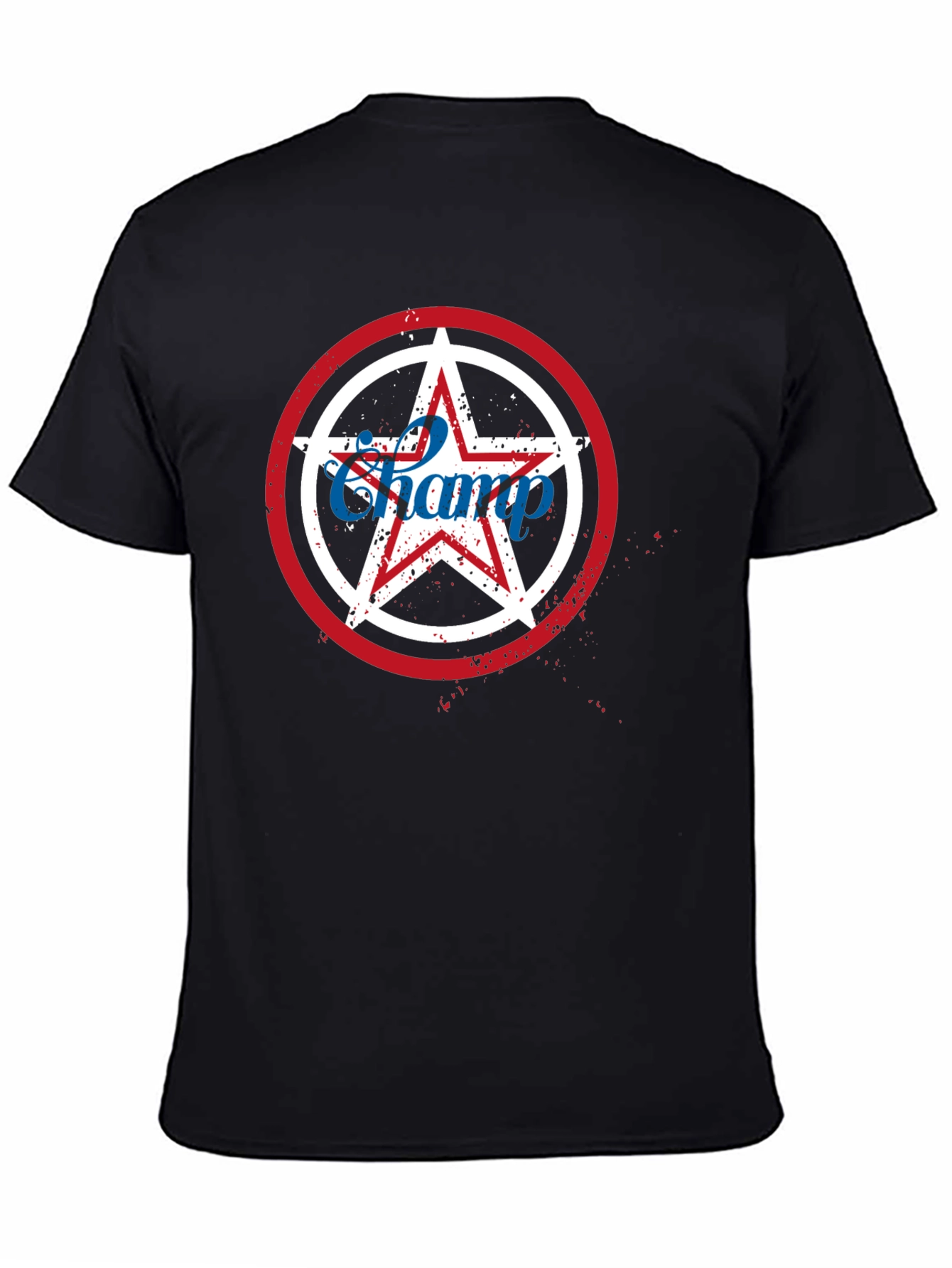 Champ Star Graphic T-Shirt - Patriotic USA Design