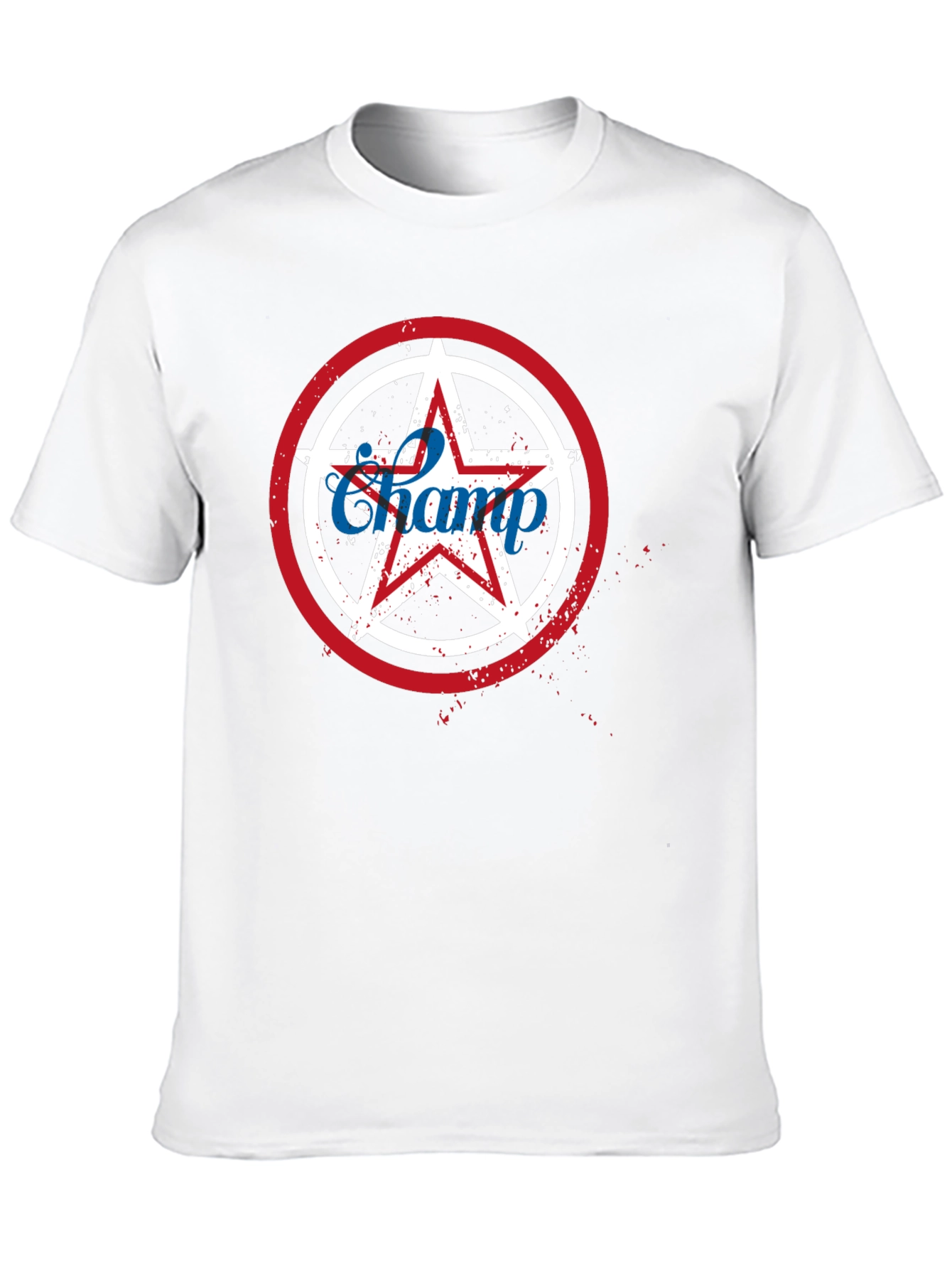 Champ Star Graphic T-Shirt - Patriotic USA Design