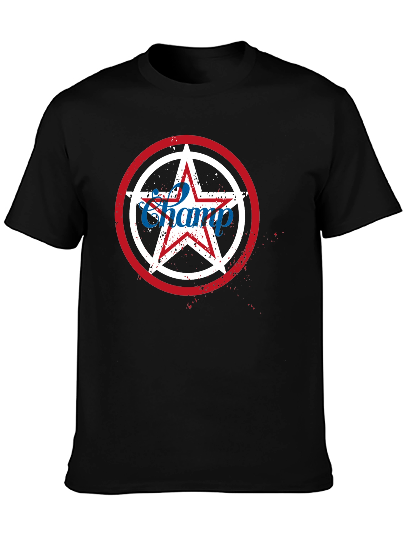 Champ Star Graphic T-Shirt - Patriotic USA Design