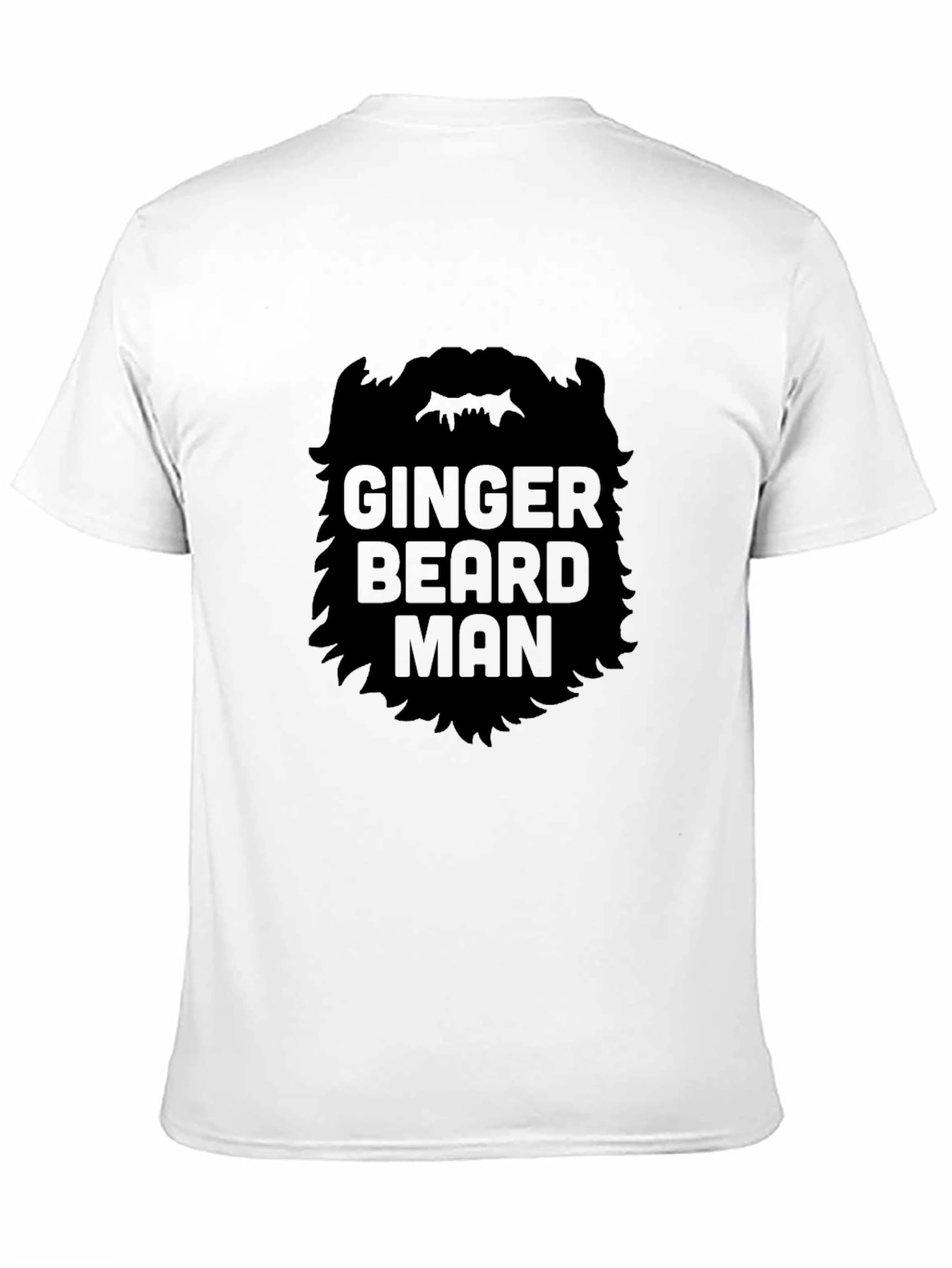 Ginger Beard Man Black T-Shirt