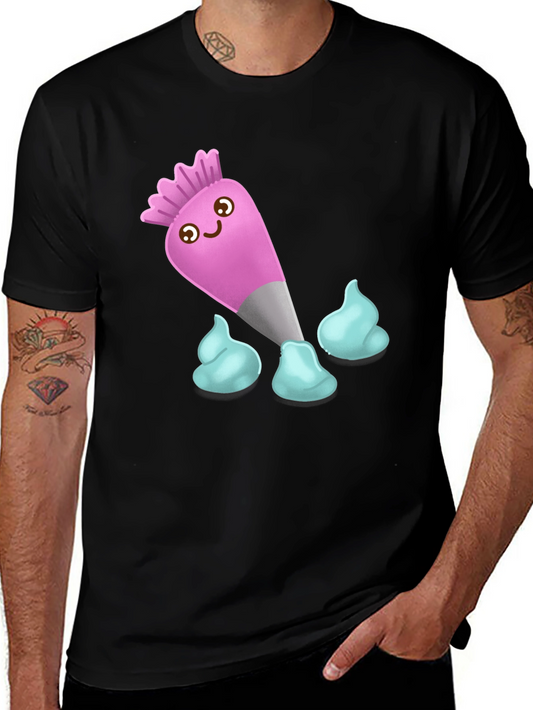 Cute Cartoon Pastry Bag T-Shirt
