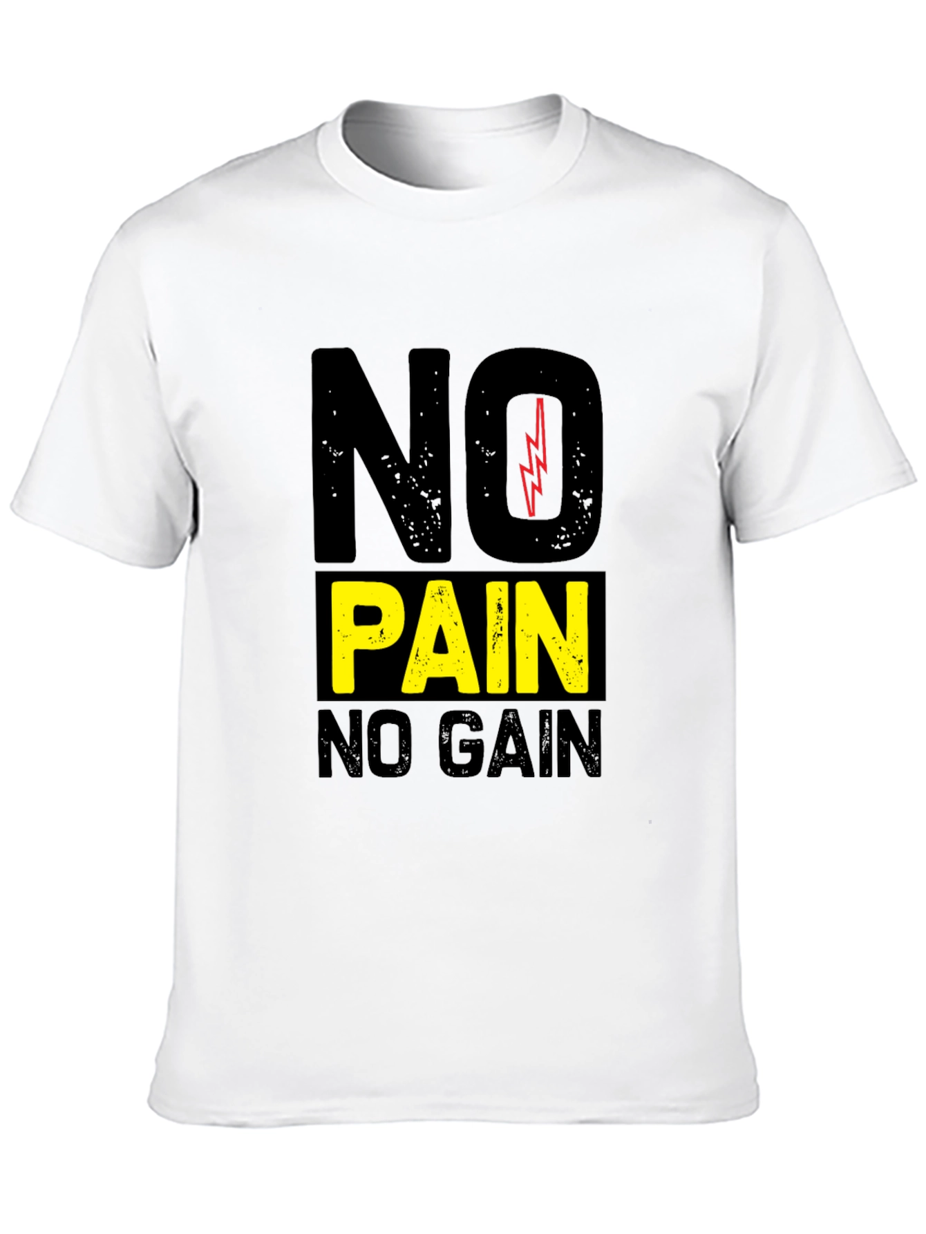Motivational No Pain No Gain Graphic Tee