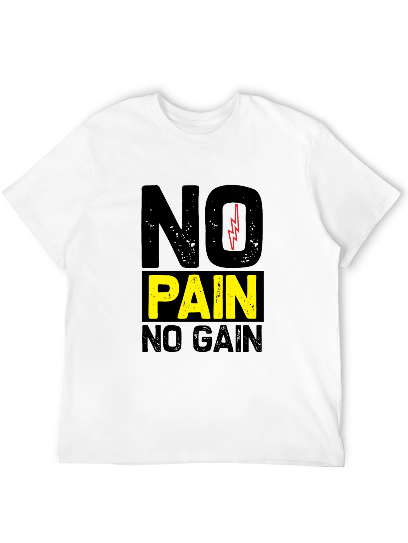 Motivational No Pain No Gain Graphic Tee