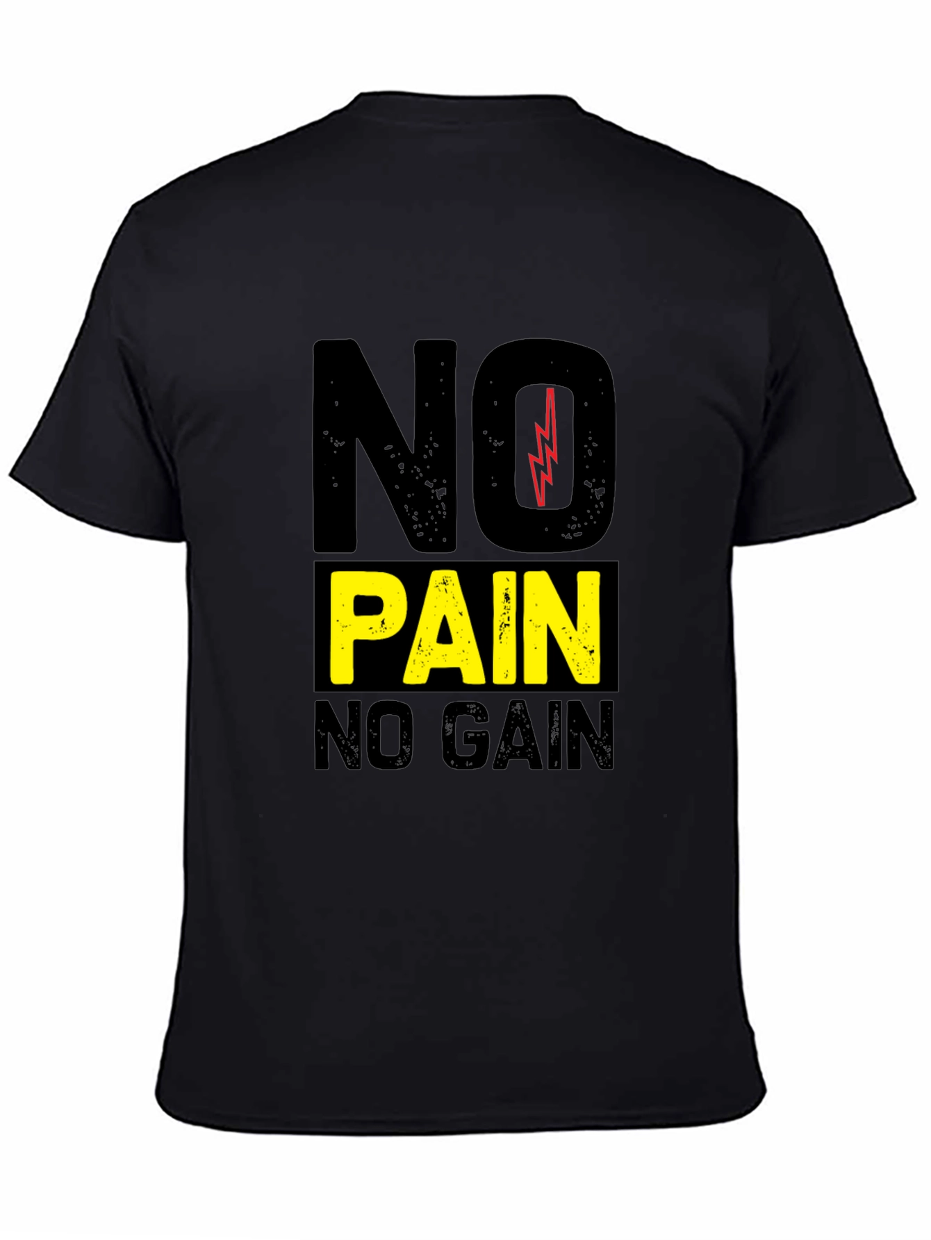 Motivational No Pain No Gain Graphic Tee