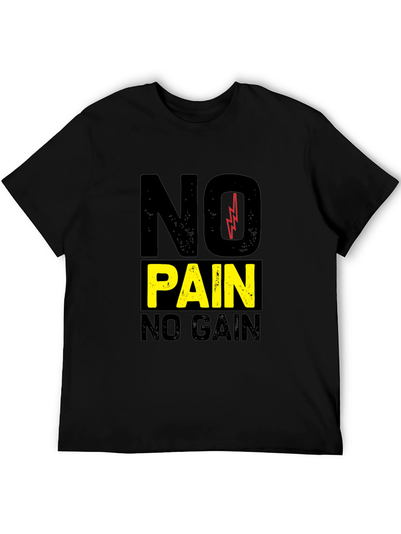 Motivational No Pain No Gain Graphic Tee