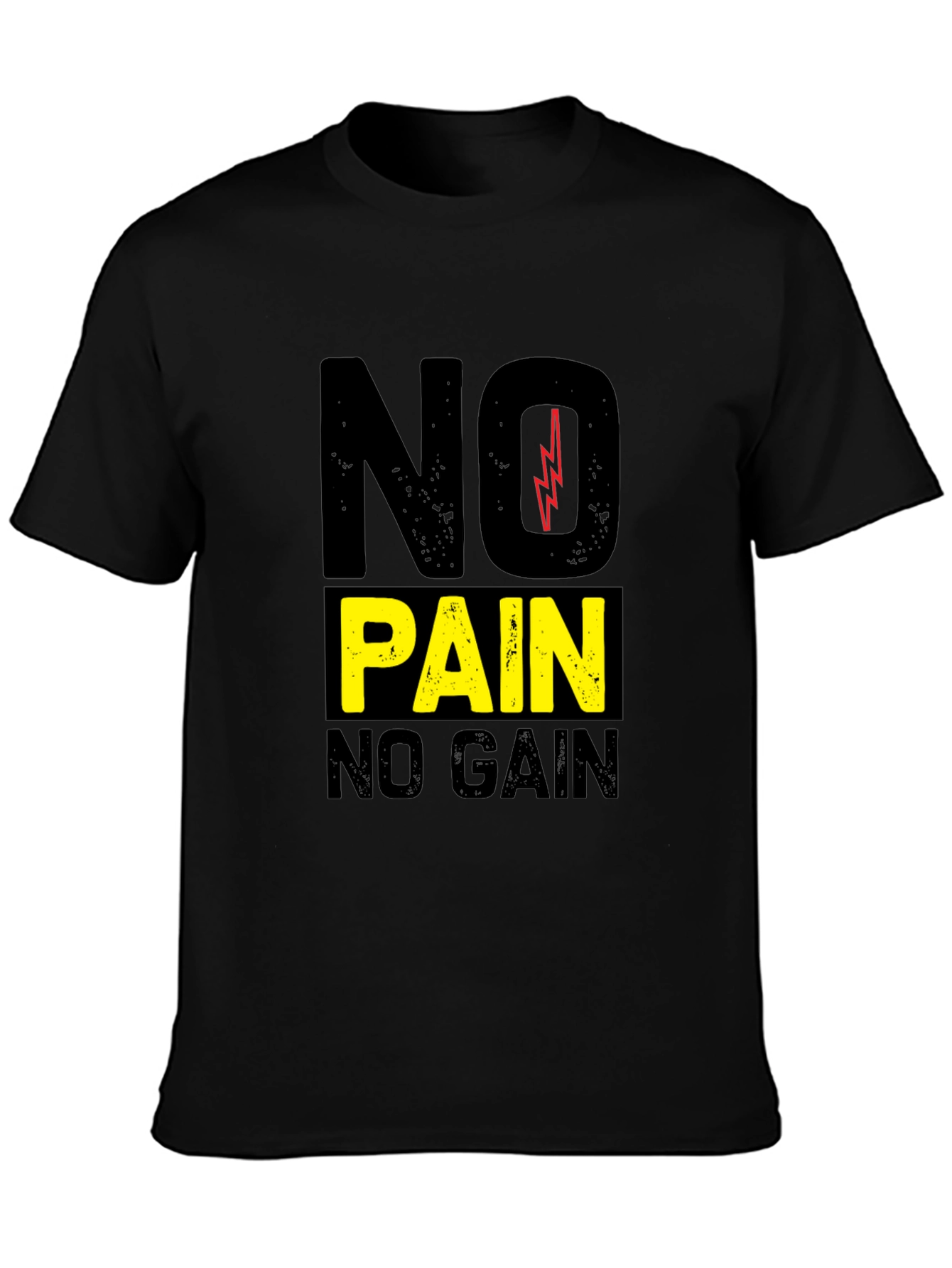 Motivational No Pain No Gain Graphic Tee
