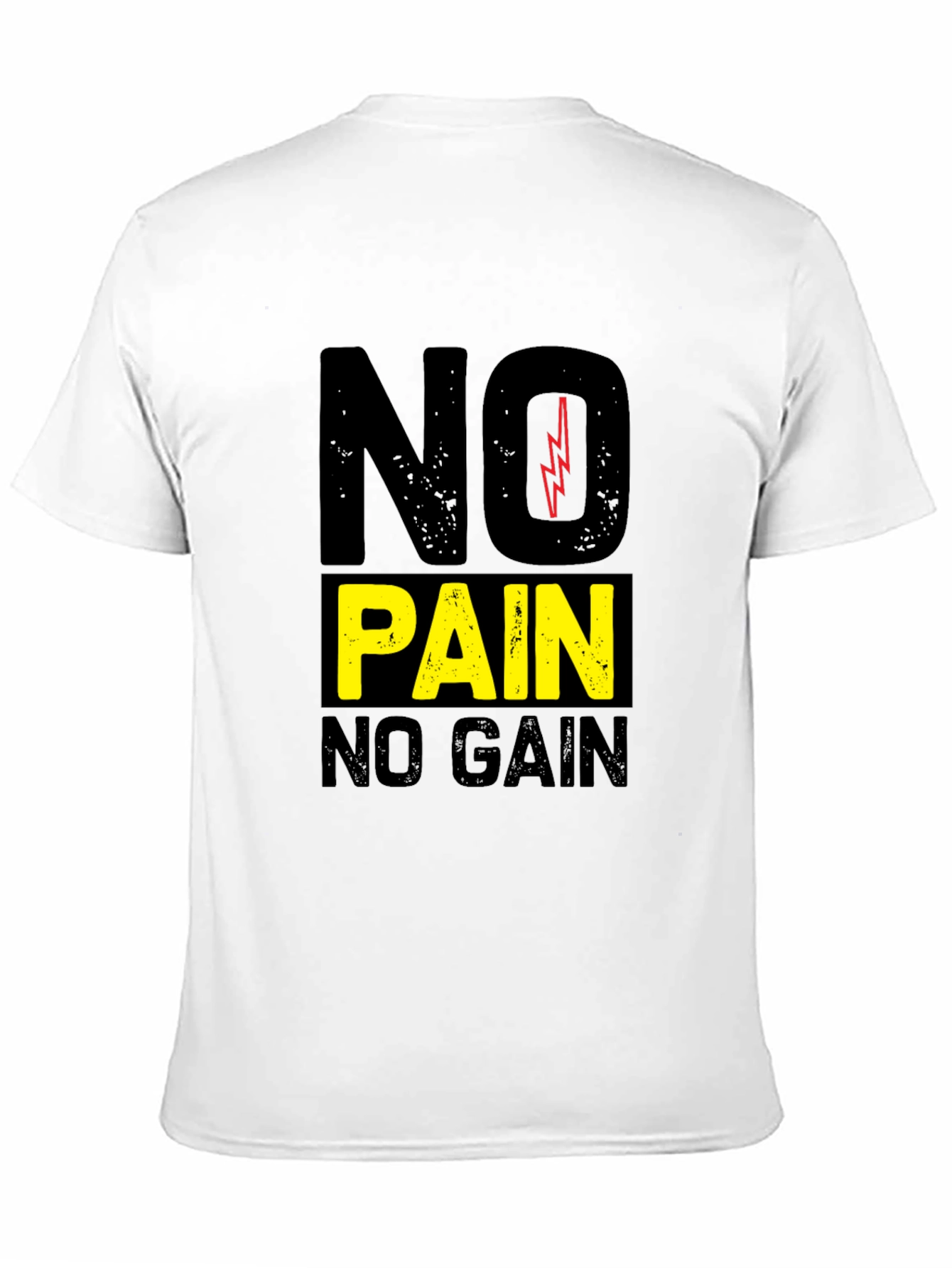 Motivational No Pain No Gain Graphic Tee