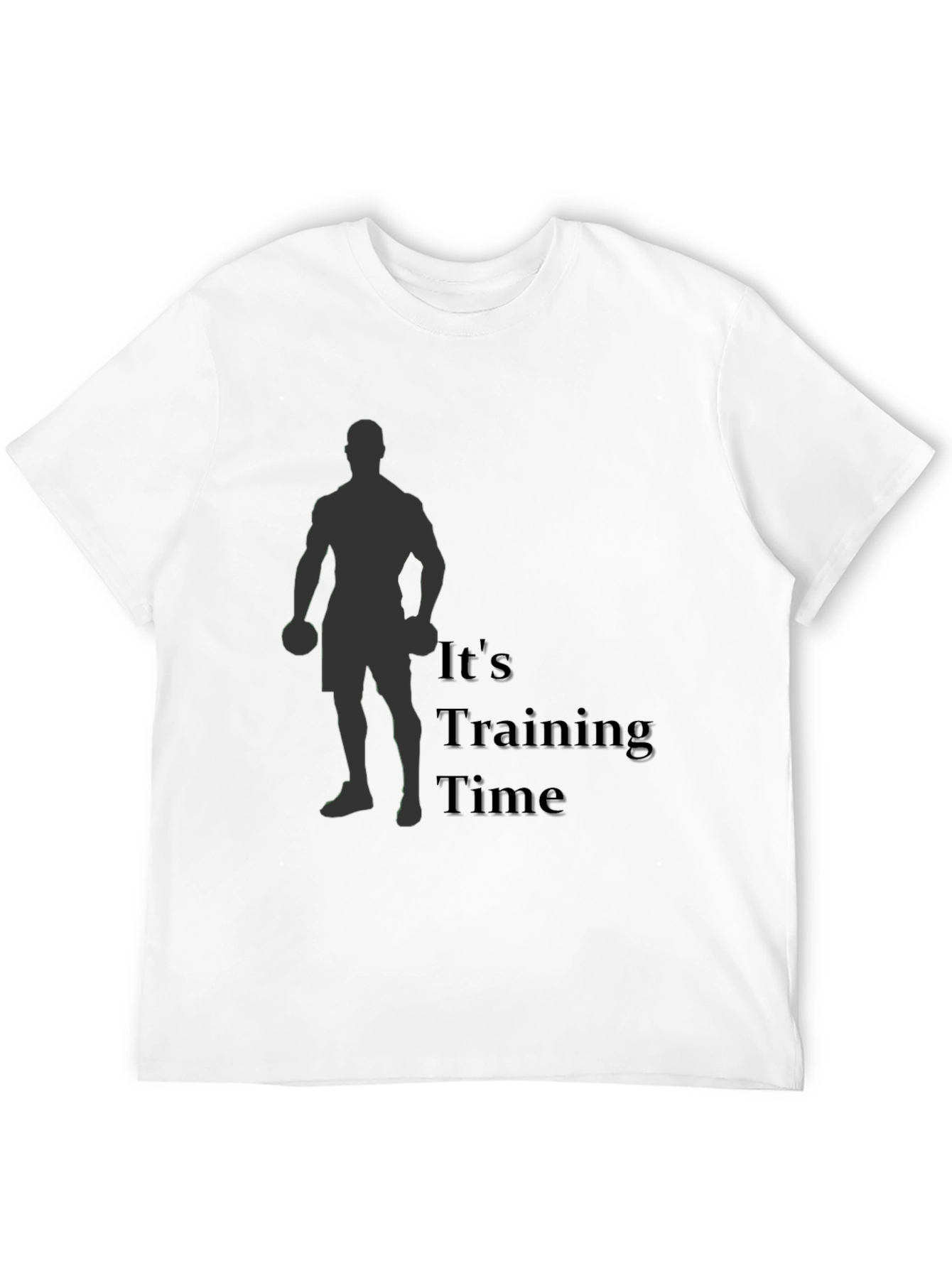 Its Training Time Mens Black T-Shirt
