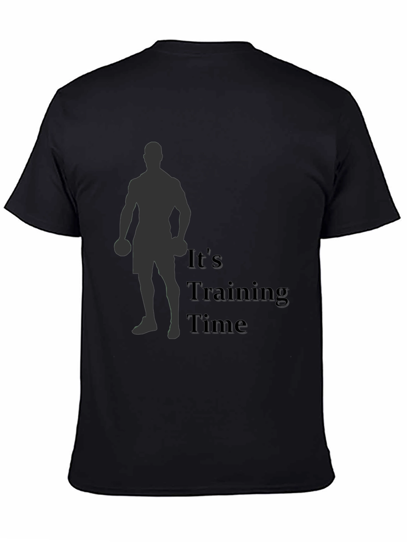 Its Training Time Mens Black T-Shirt