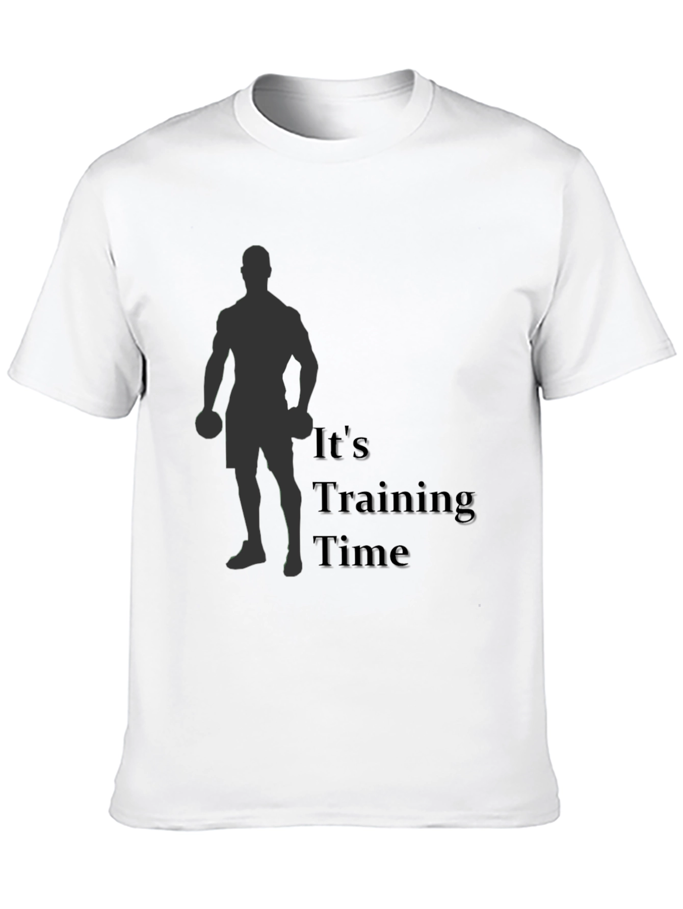 Its Training Time Mens Black T-Shirt