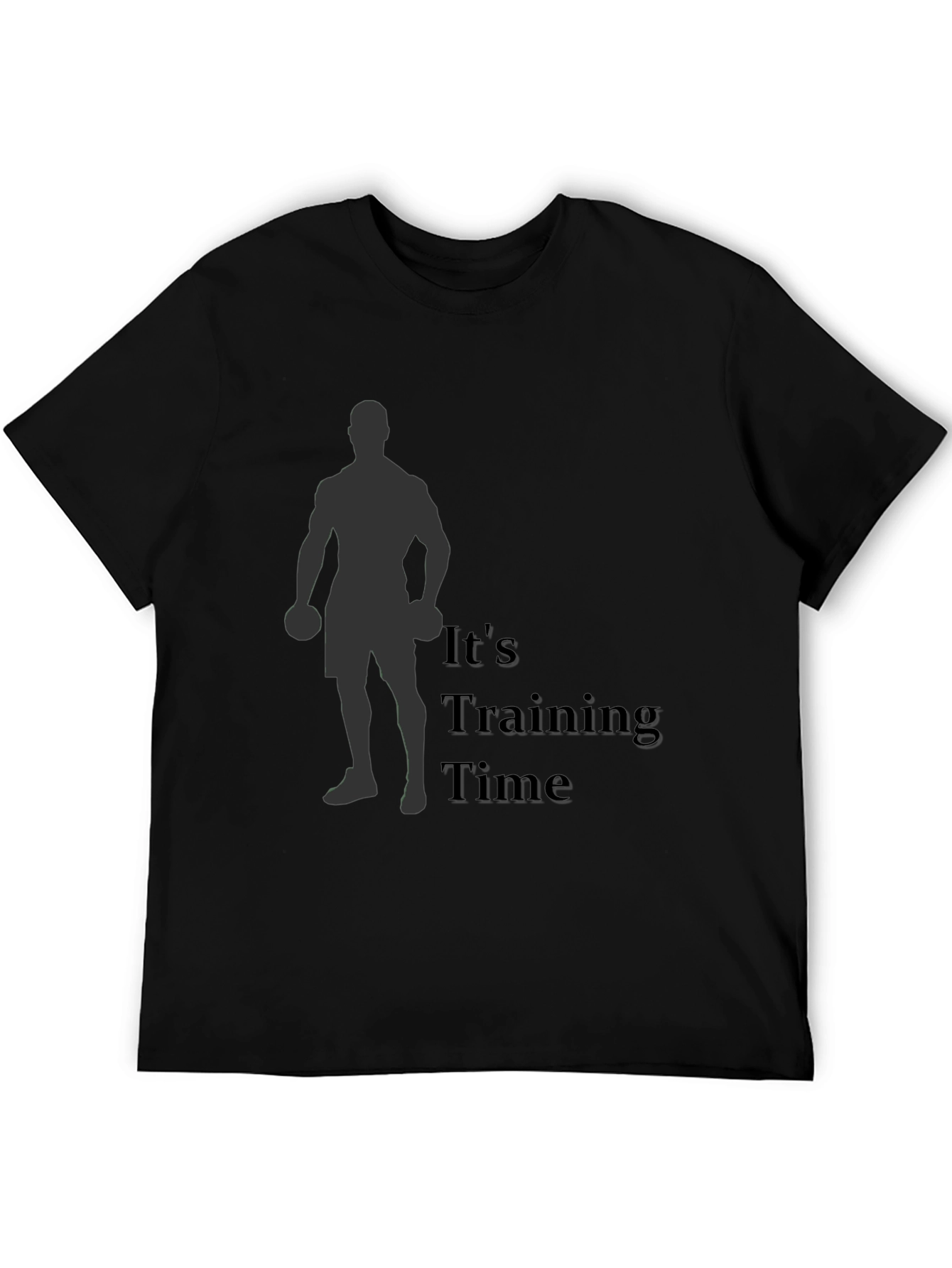 Its Training Time Mens Black T-Shirt