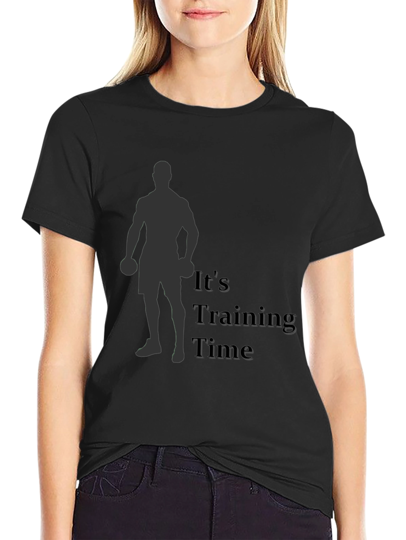 Its Training Time Mens Black T-Shirt