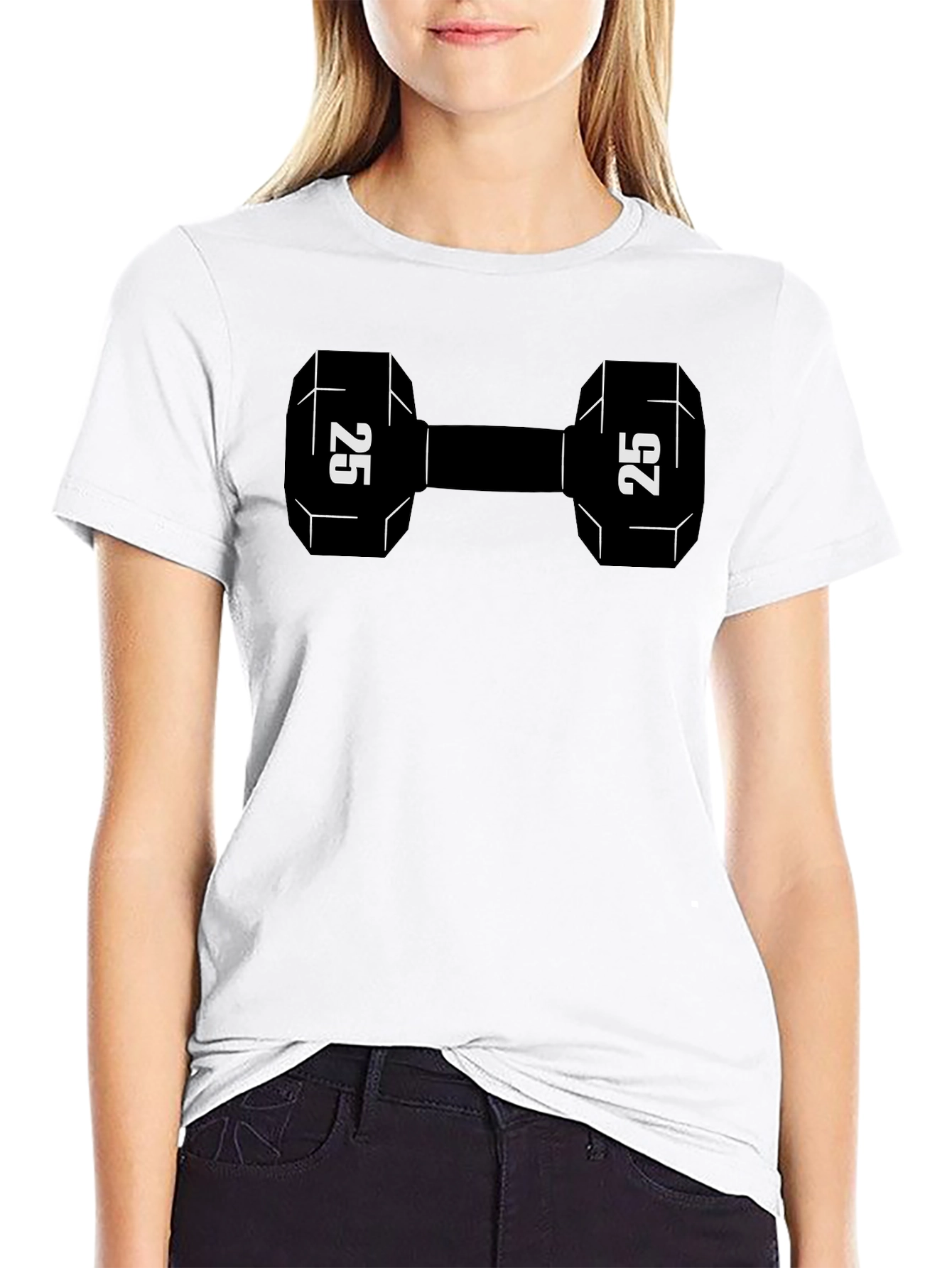 Workout Ready: 25lb Dumbbell Graphic T-Shirt