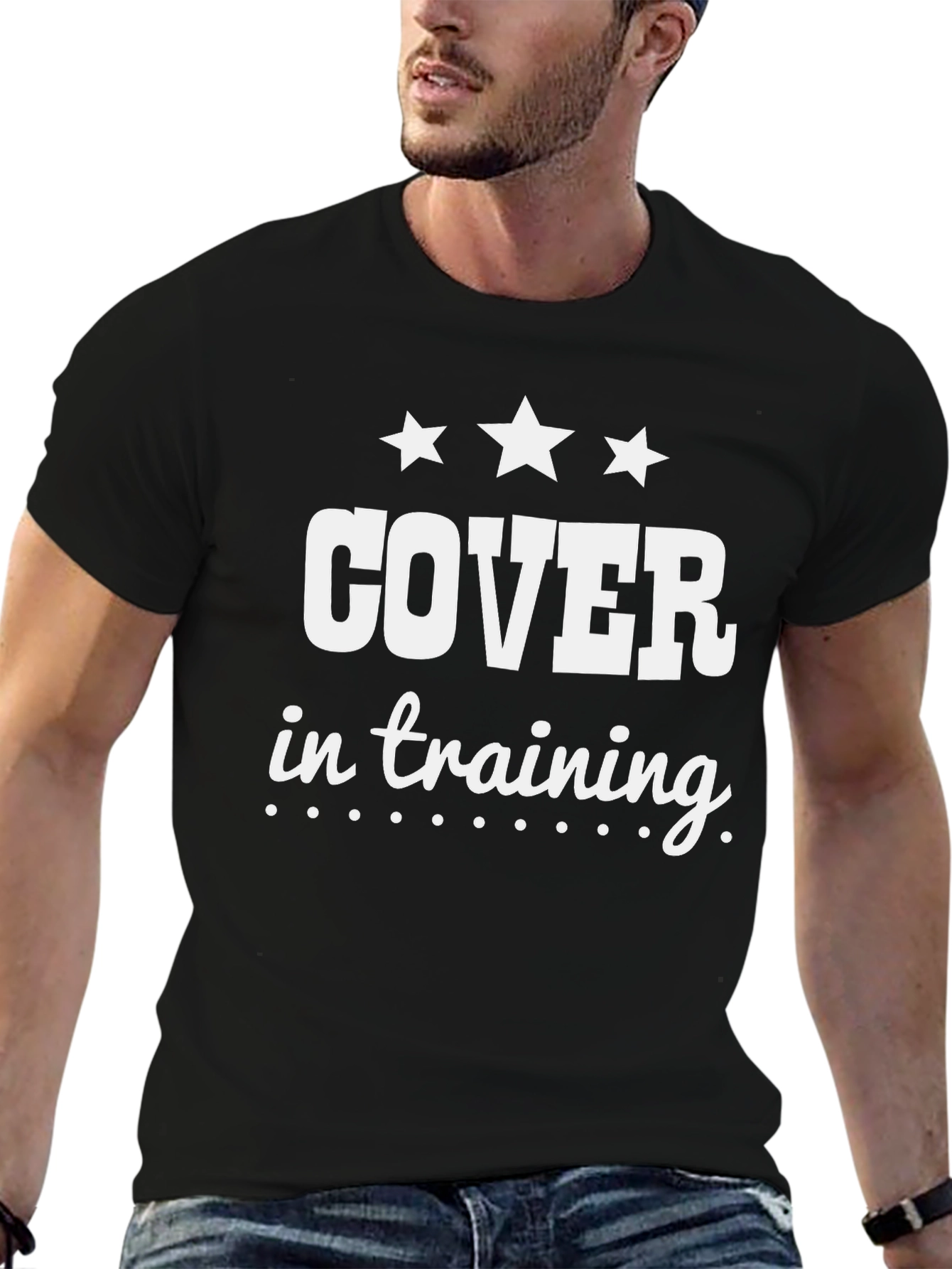 Cover In Training Graphic Black T-Shirt