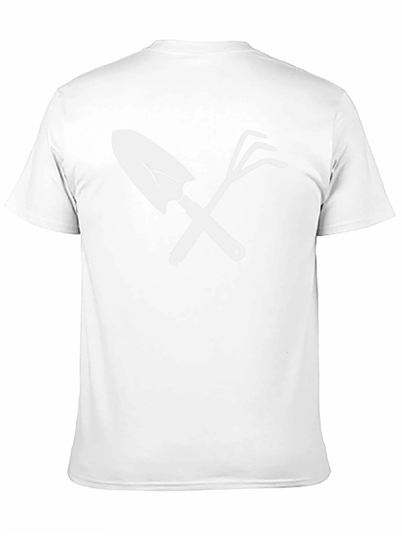 Gardening Tool Graphic Tee - Black Cotton T-Shirt